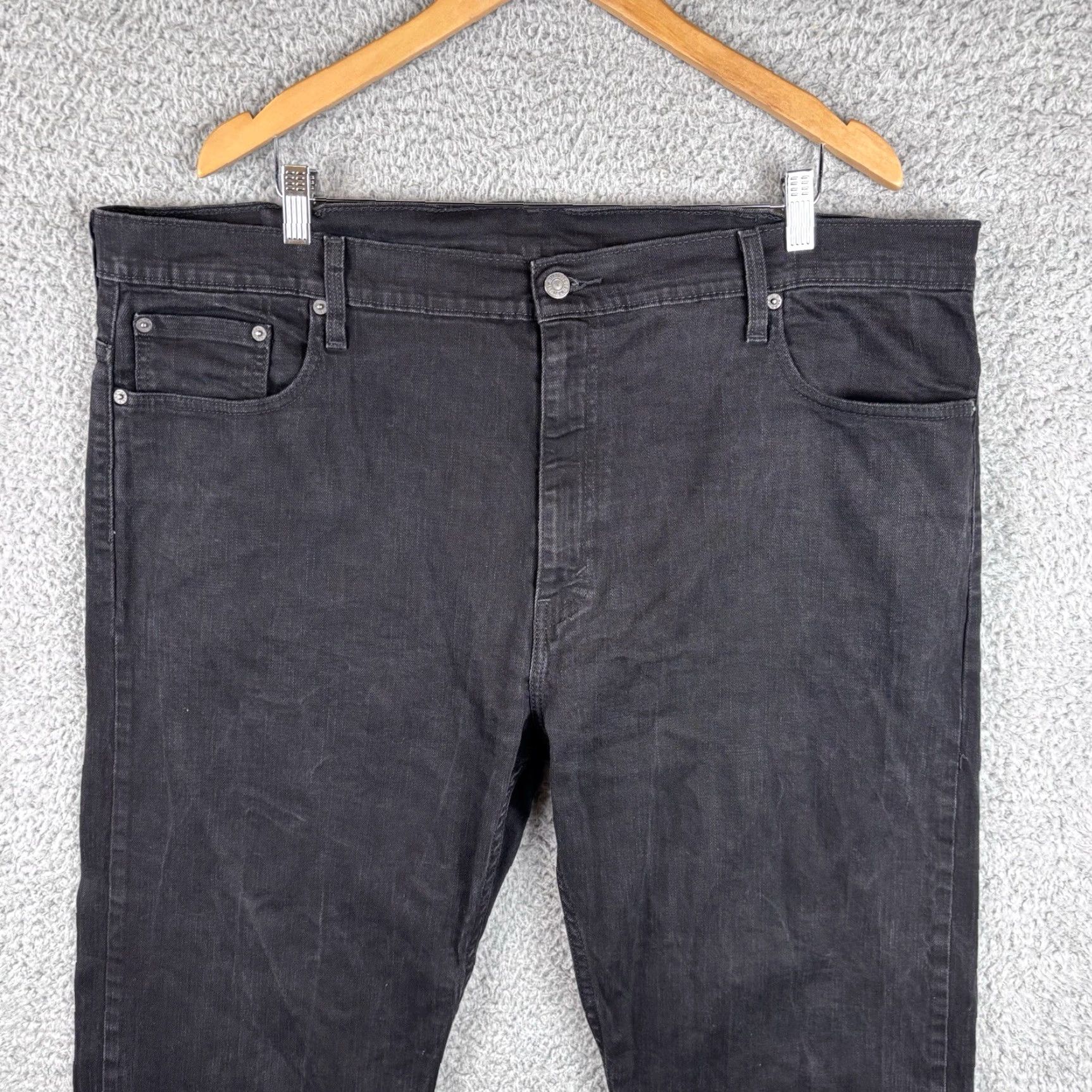 Levi's Levi's 569 Jeans Mens 42x30 Black Straight Fit Denim Cotton Baggy Y2K Jeans Mens 42 Black Straight 5-Pocket Denim Size US 42 / EU 58 - 2 Thumbnail
