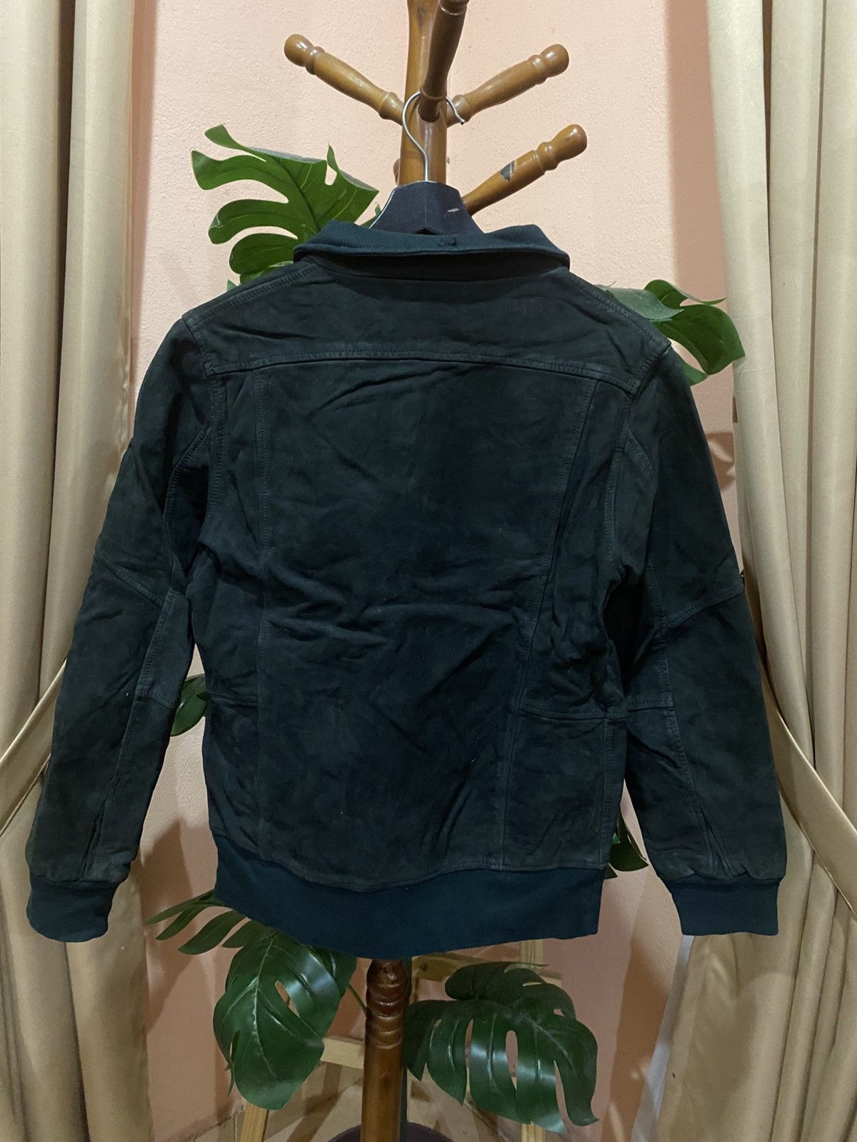 Other Heritage Stones Distressed Black Suede Bomber Jacket - Men’s Size US S / EU 44-46 / 1 - 8 Thumbnail