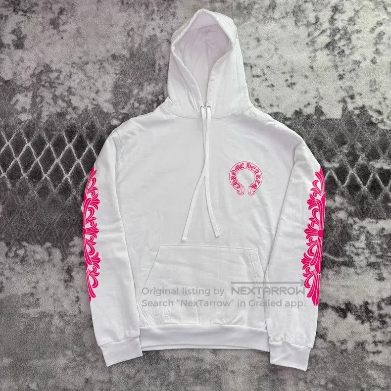 Chrome Hearts CHROME HEARTS Size L White horseshoe printed hooded sweater Size US L / EU 52-54 / 3 - 1 Thumbnail