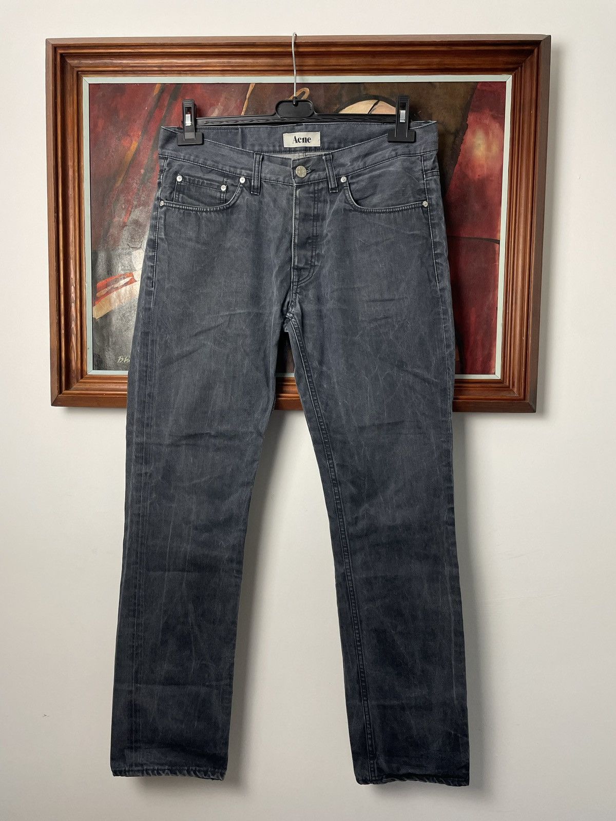 Acne Studios Acne Studios Luxury High Quality Washed Denim Jeans Rare Size US 33 - 1 Thumbnail