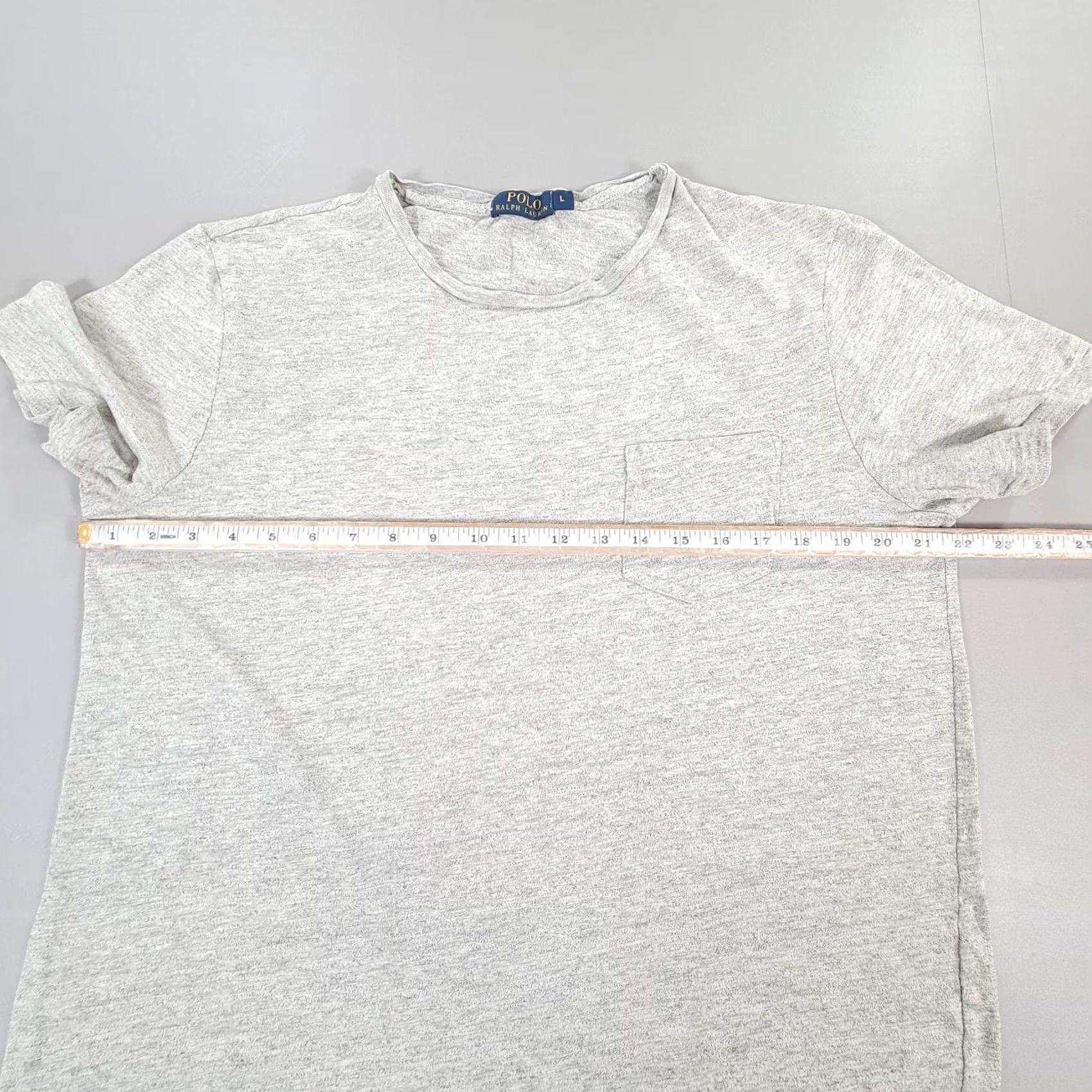 Polo Ralph Lauren Polo Ralph Lauren Mens T Shirt Grey Large Pocket Tee Cotton Short Sleeves Top Size US L / EU 52-54 / 3 - 4 Thumbnail
