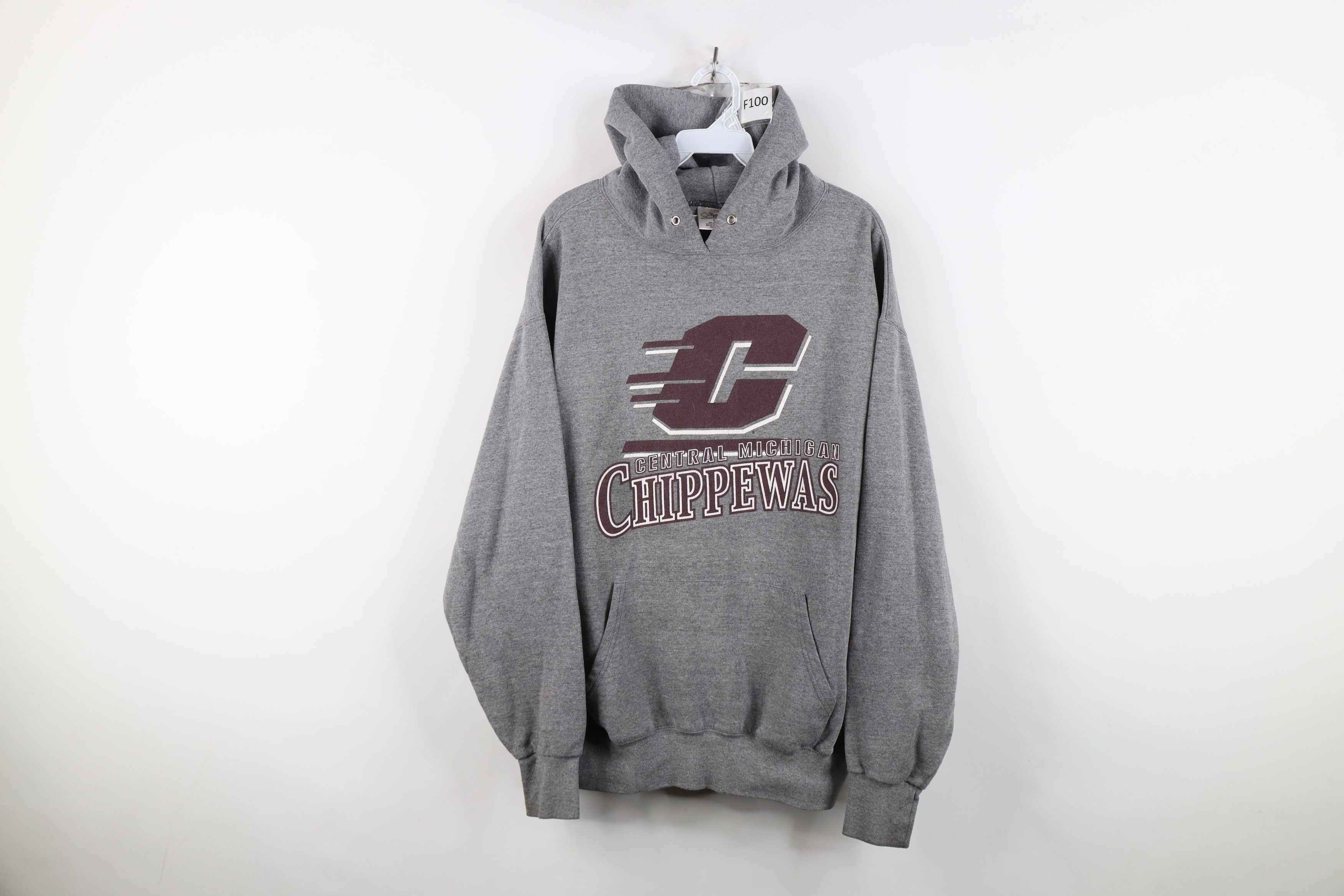 Vintage Vintage 90s Michigan University Hoodie Sweatshirt USA Size US L / EU 52-54 / 3 - 1 Thumbnail