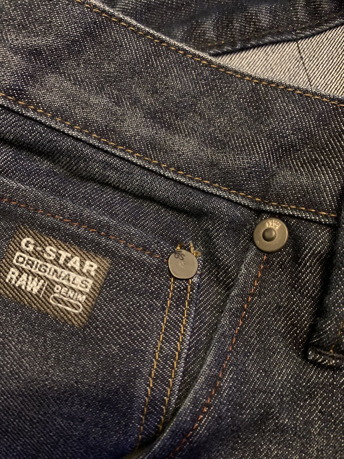 G-Star G-Star Raw Jeans 34x32 Slim Fit GS01 Tapered Leg Dark Wash Size US 34 / EU 50 - 6 Thumbnail