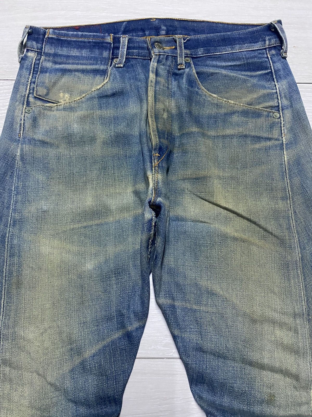 Levi's Vintage Levis Engineered Mud Wash Distressed Twist Leg Jeans Size US 31 - 3 Thumbnail