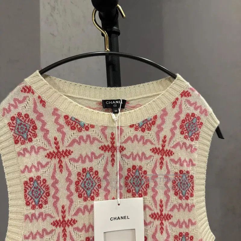 Chanel Chanel Pink Wool Blend Dress . Size M / US 6-8 / IT 42-44 - 6 Thumbnail