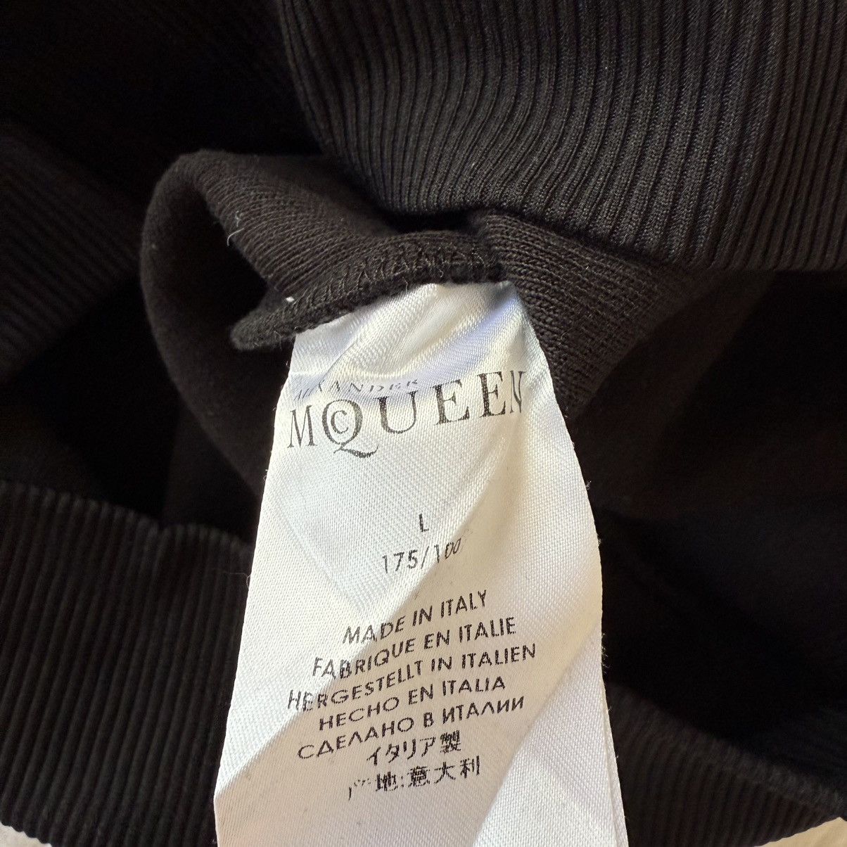 Alexander McQueen Alexander McQueen SS15 Men’s Sweater Black Archive Vintage Size US L / EU 52-54 / 3 - 5 Thumbnail
