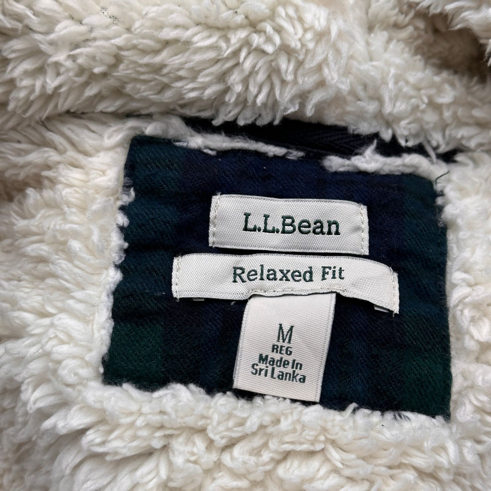 L.L. Bean LL Bean Plaid Flannel Sherpa-Lined Zip Hoodie Jacket Women M Size M / US 6-8 / IT 42-44 - 2 Thumbnail