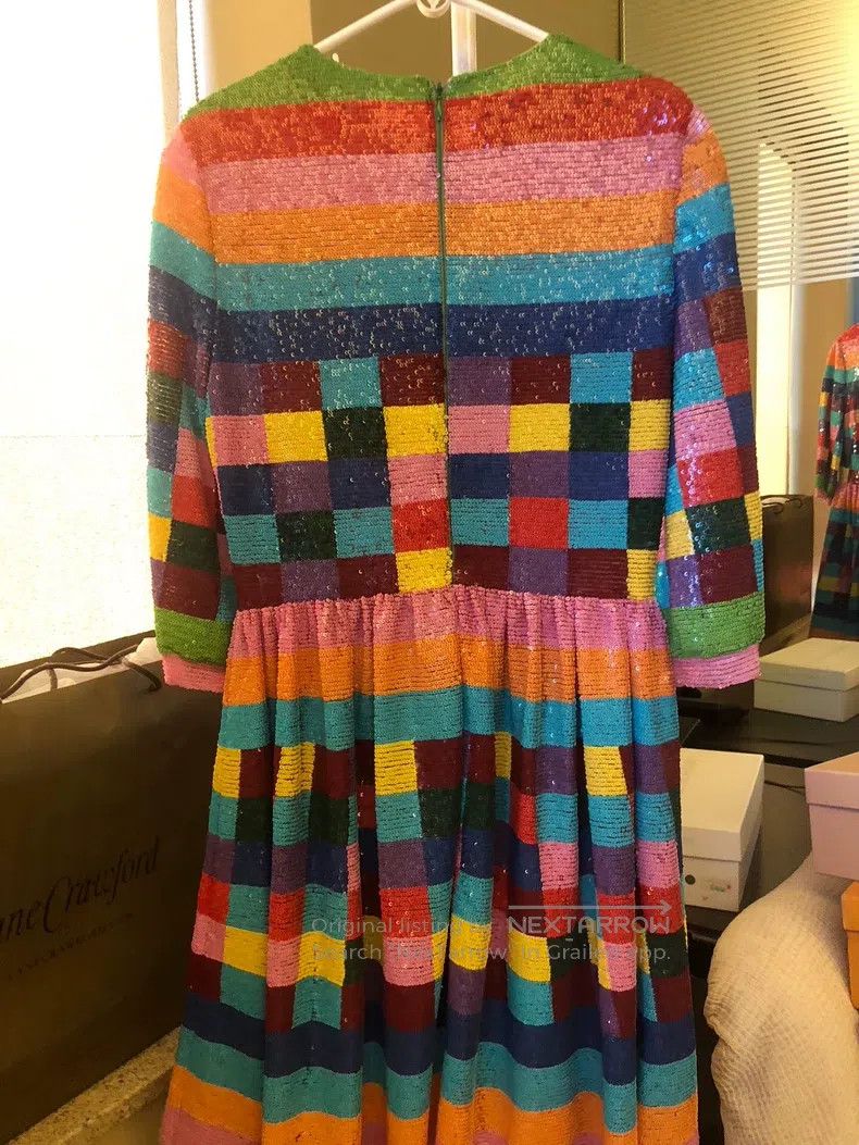 Valentino Valentino Rainbow sequin dress Size M / US 6-8 / IT 42-44 - 4 Thumbnail