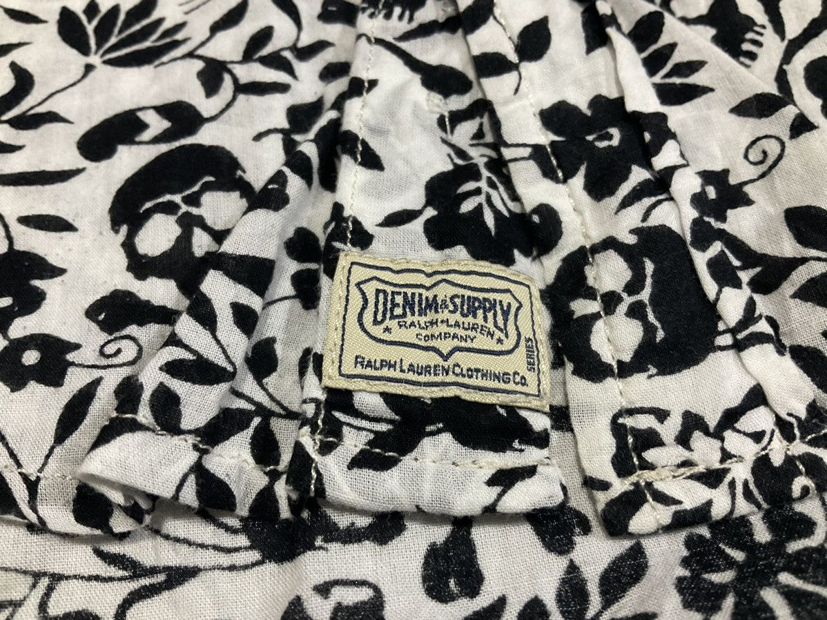 Denim & Supply Ralph Lauren × Hysteric Glamour × Japanese Brand 🔥Sick Y2K Denim Supply Ralph Lauren Floral Skull Shirt Size US M / EU 48-50 / 2 - 4 Thumbnail
