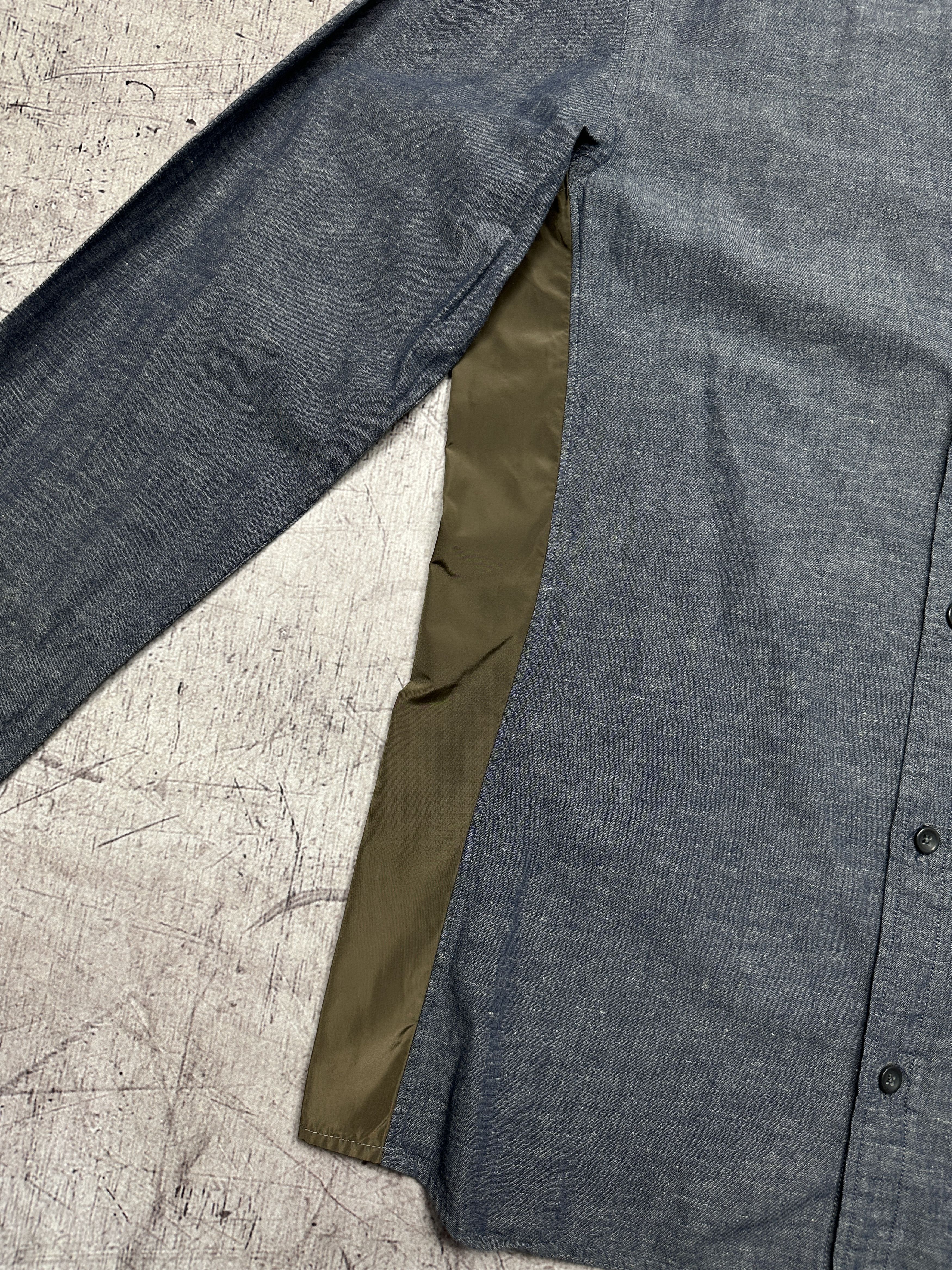 Allsaints Allsaints Segment Cotton - Linen - Nylon Long Sleeve Shirt Size US S / EU 44-46 / 1 - 4 Thumbnail