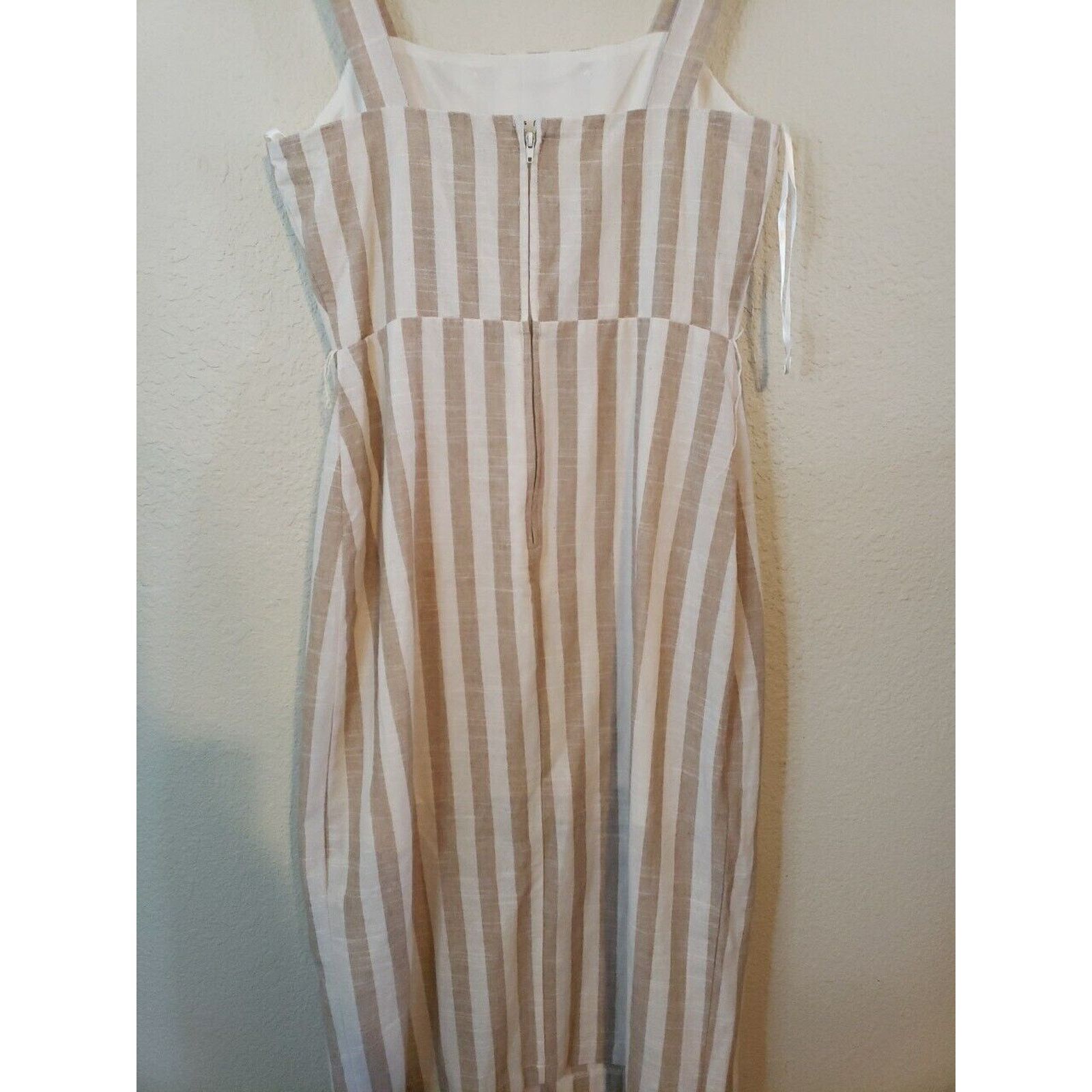 Other New Max Studio Beige Striped Maxi Dress Womens Size 9 Boho Size M / US 6-8 / IT 42-44 - 9 Thumbnail