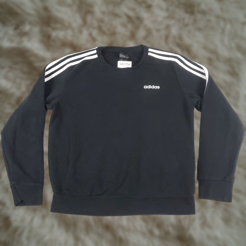 Adidas Adidas Sweater Womens Medium Black Pullover Casual Long Sleeve Crew Neck Size M / US 6-8 / IT 42-44 - 1 Thumbnail