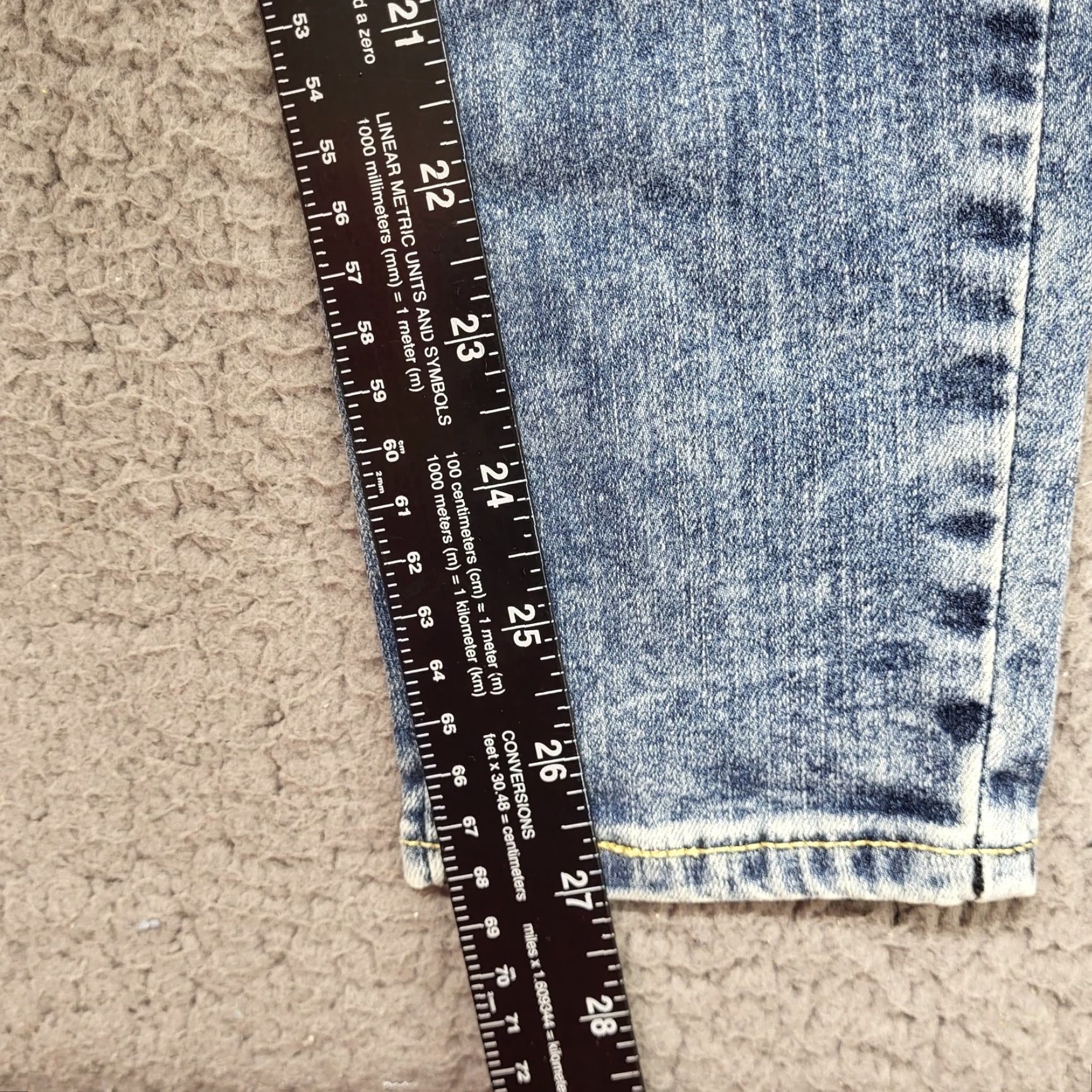 Levi's Levi's Denizen Jeans Women's 7 W28 Ultr High-Rise Ankle Jeggings Acid Wash Denim Jeans Women's 90s Beach Size 28" / US 6 / IT 42 - 7 Thumbnail