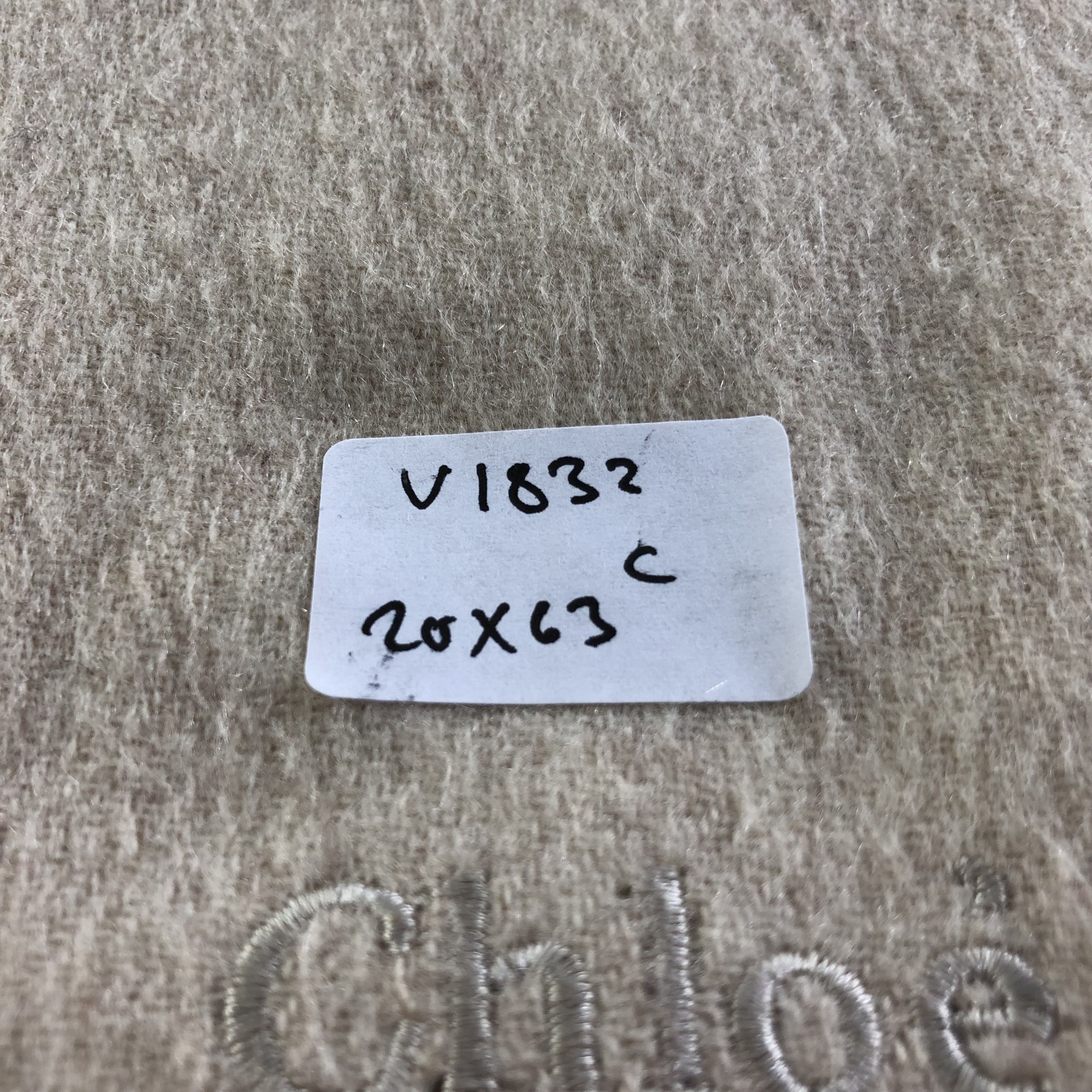 Vintage Chloe Plain Cashmere Scarf Muffler V1832 Size ONE SIZE - 9 Thumbnail
