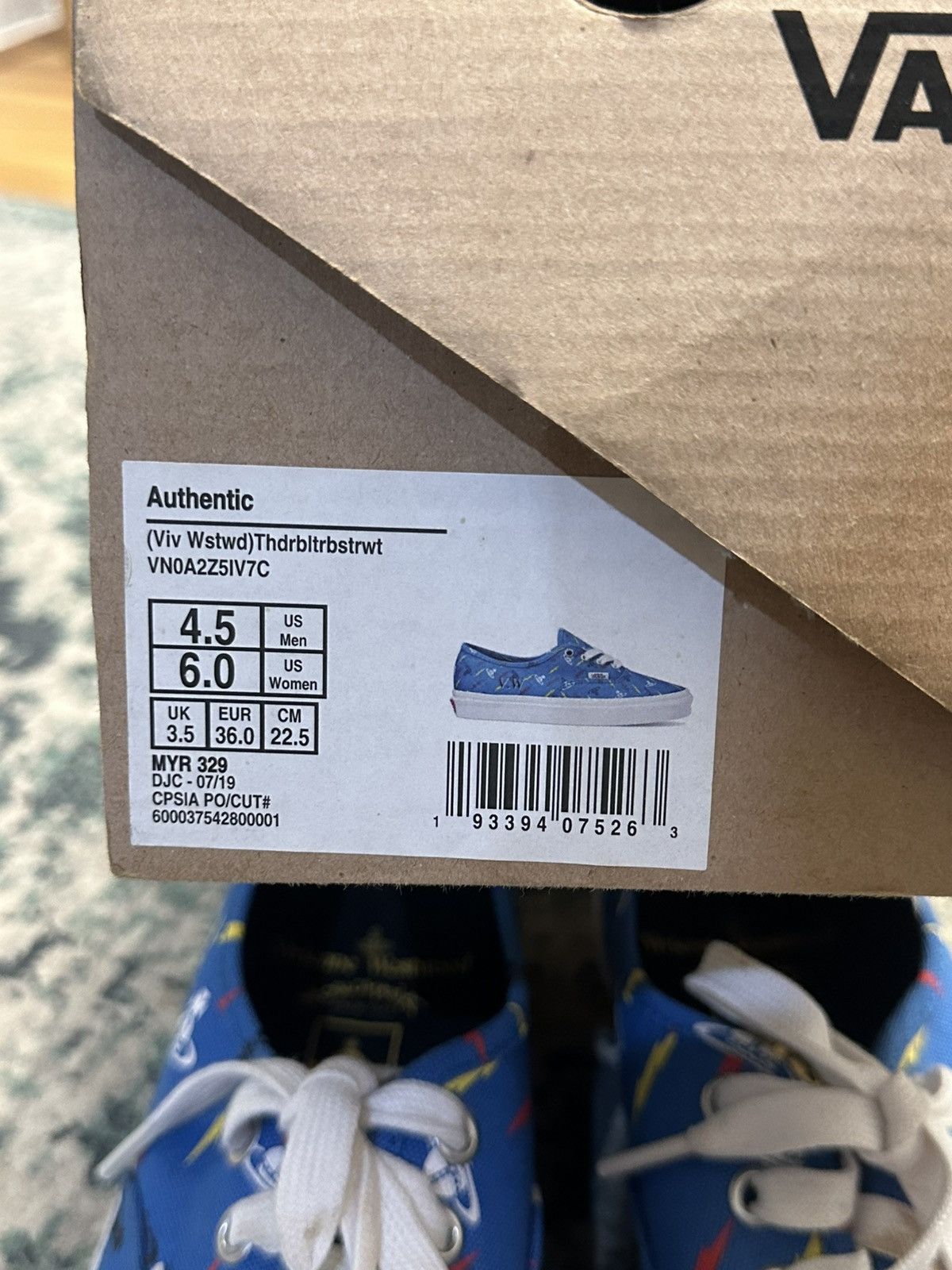 Vans × Vivienne Westwood SS19 Vivienne Westwood x Vans Authentic (3.5uk) Size US 6 / IT 36 - 5 Thumbnail