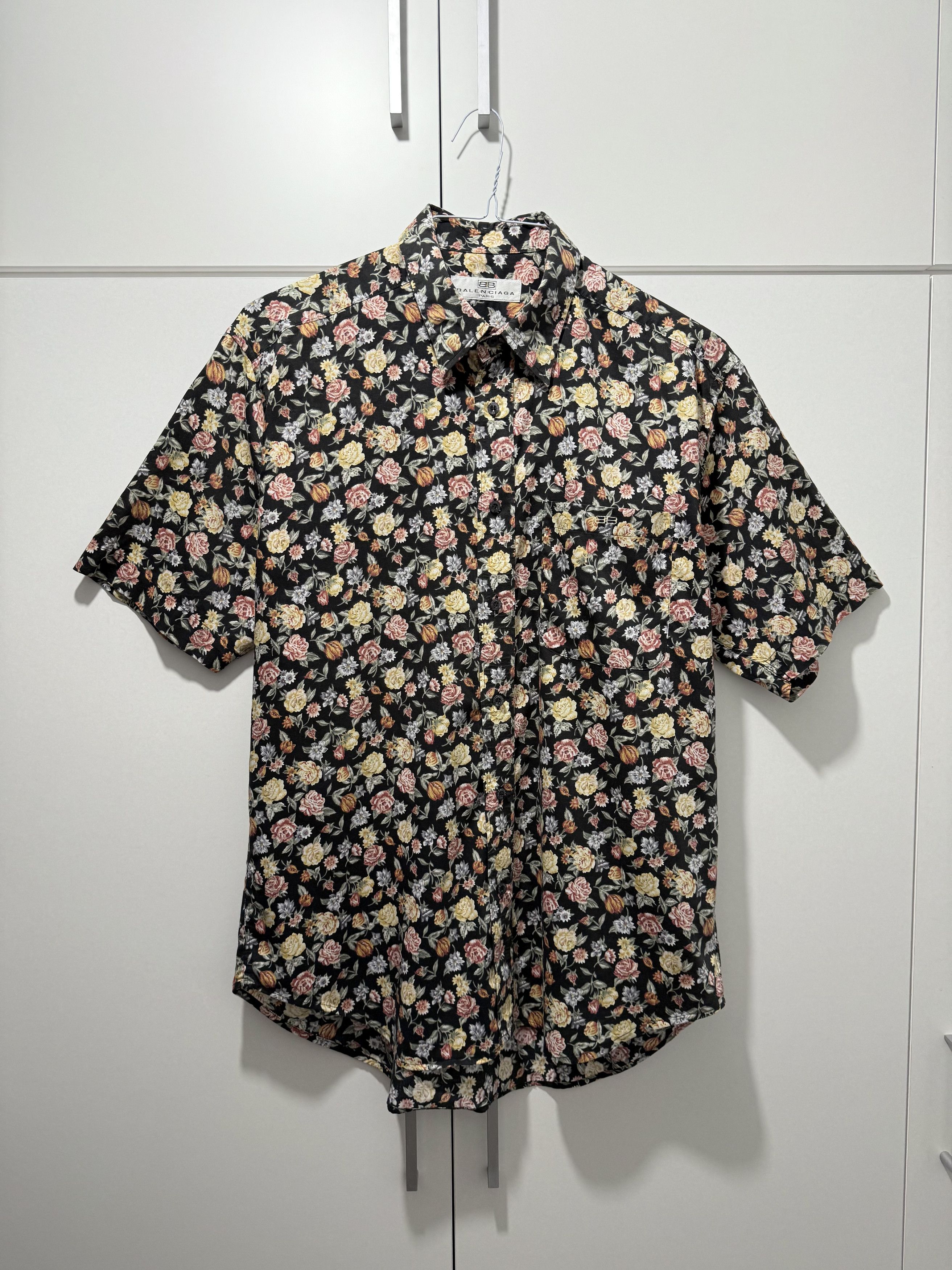 Balenciaga Rare Vintage Balenciaga Floral Shirt (L) Size US L / EU 52-54 / 3 - 1 Thumbnail