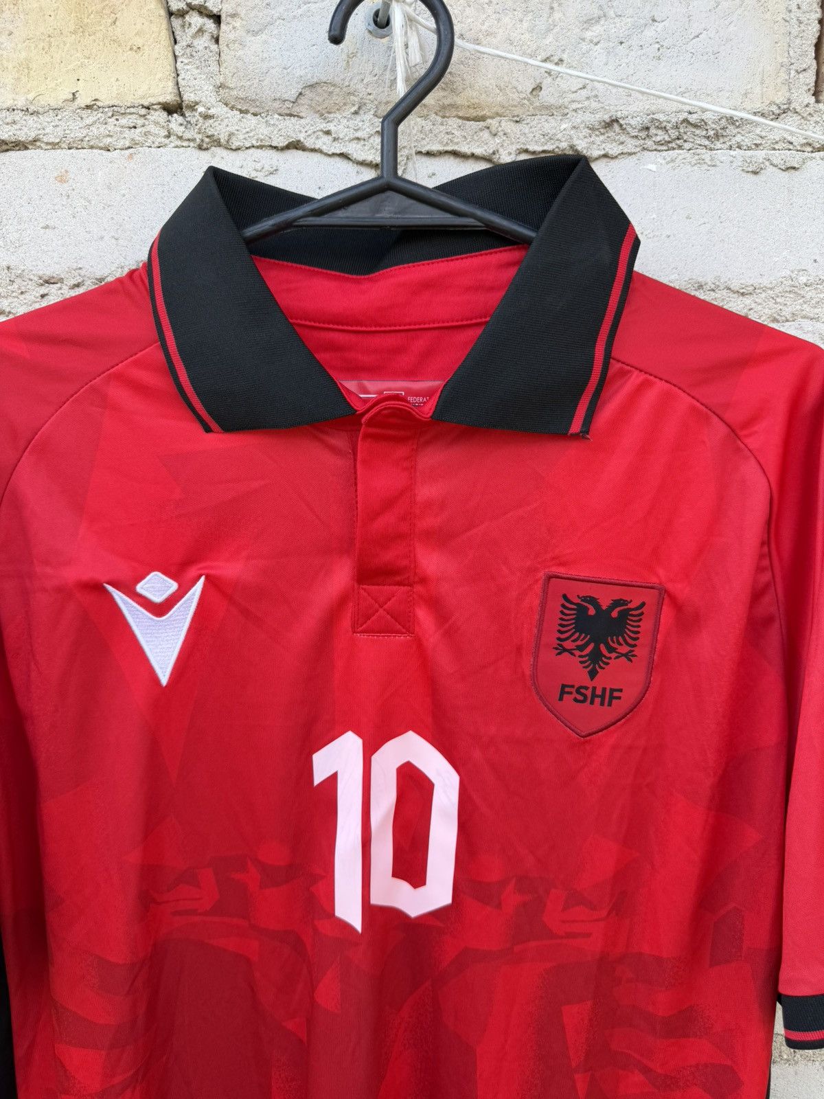 Macron Macron Albania 2023/2024 Albin #10 Soccer Jersey Size US L / EU 52-54 / 3 - 2 Thumbnail