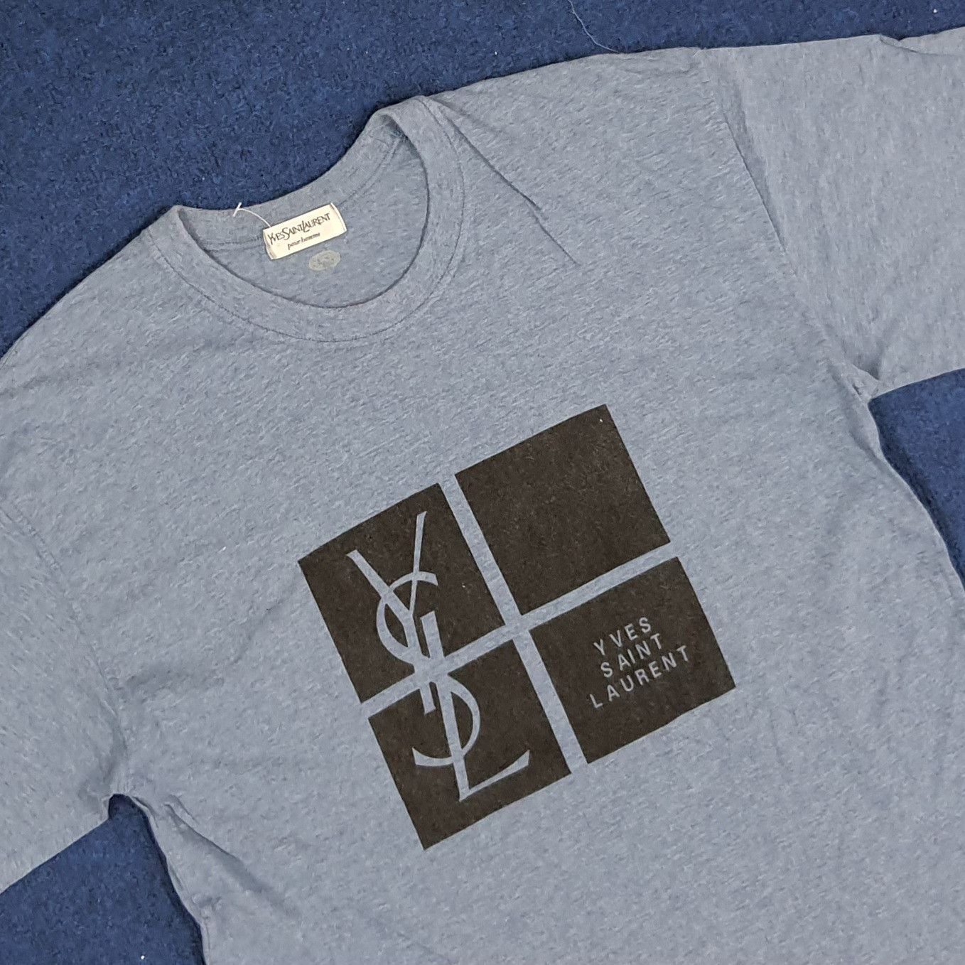 Vintage × Yves Saint Laurent Vintage Yves Saint Laurent YSL Designer Tshirt Size US M / EU 48-50 / 2 - 2 Thumbnail