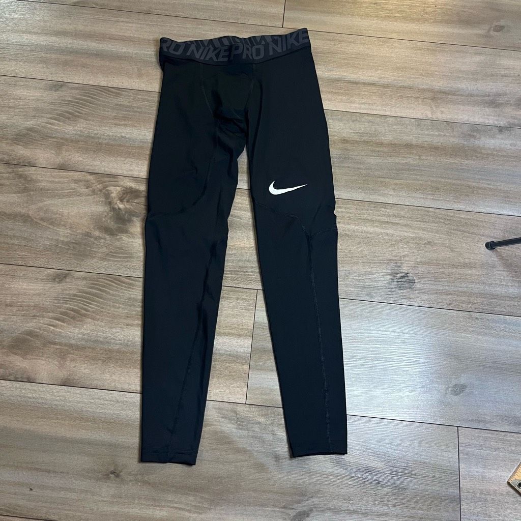 Nike Nike Black Athletic Leggings Men Small Bin L-116 Size US 32 / EU 48 - 2 Thumbnail