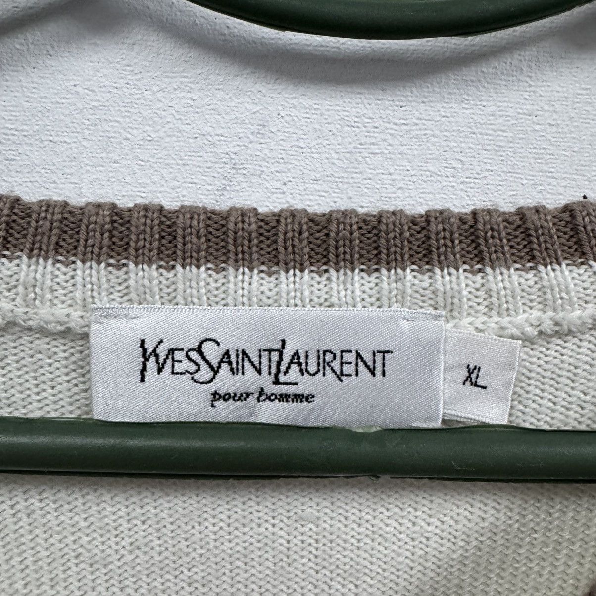 Yves Saint Laurent Yves Saint Lauren Sweatshirt Big Logo Sweater Size US XL / EU 56 / 4 - 7 Thumbnail
