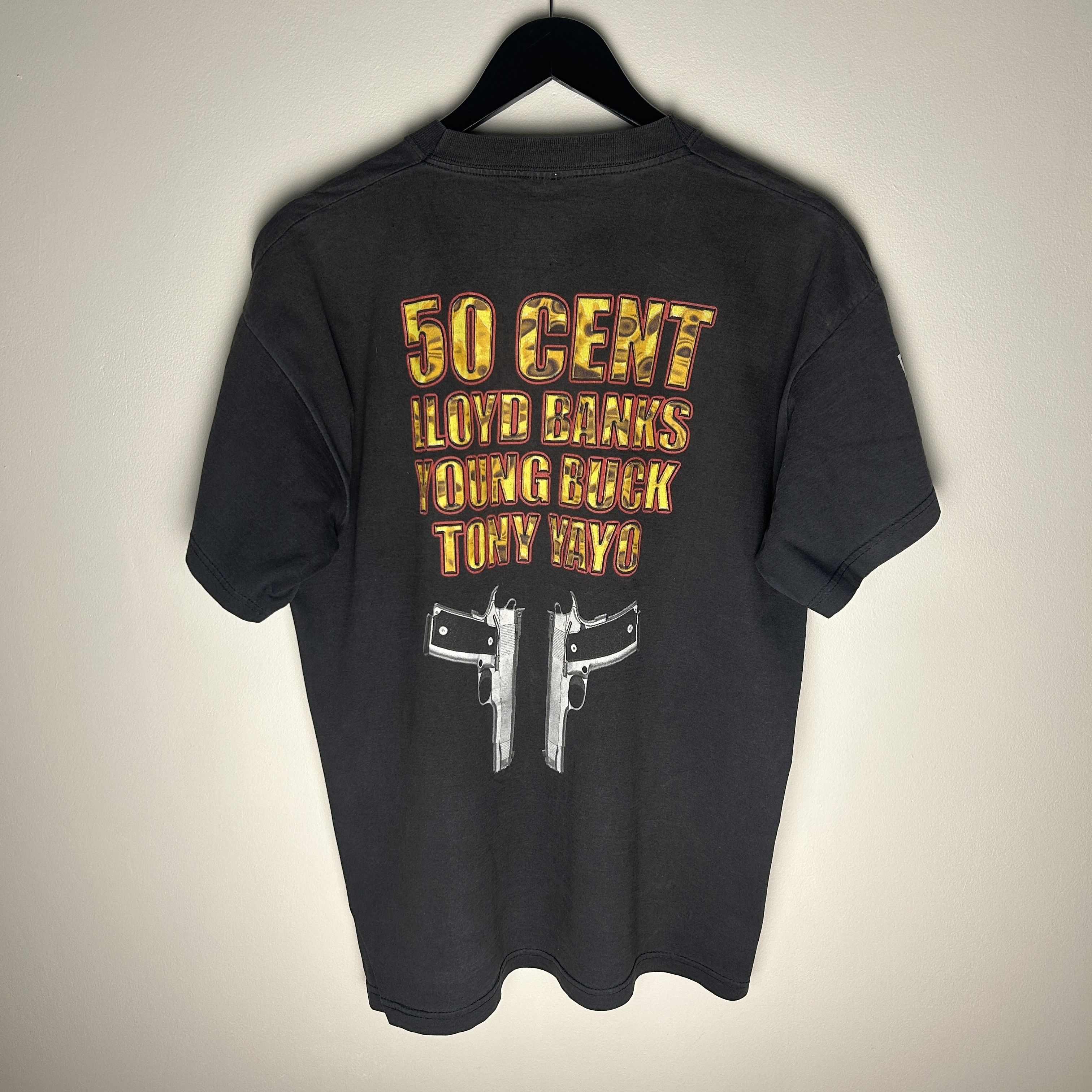 Rap Tees Vintage 50 Cent G Unit Band T-shirt Size US XL / EU 56 / 4 - 2 Thumbnail