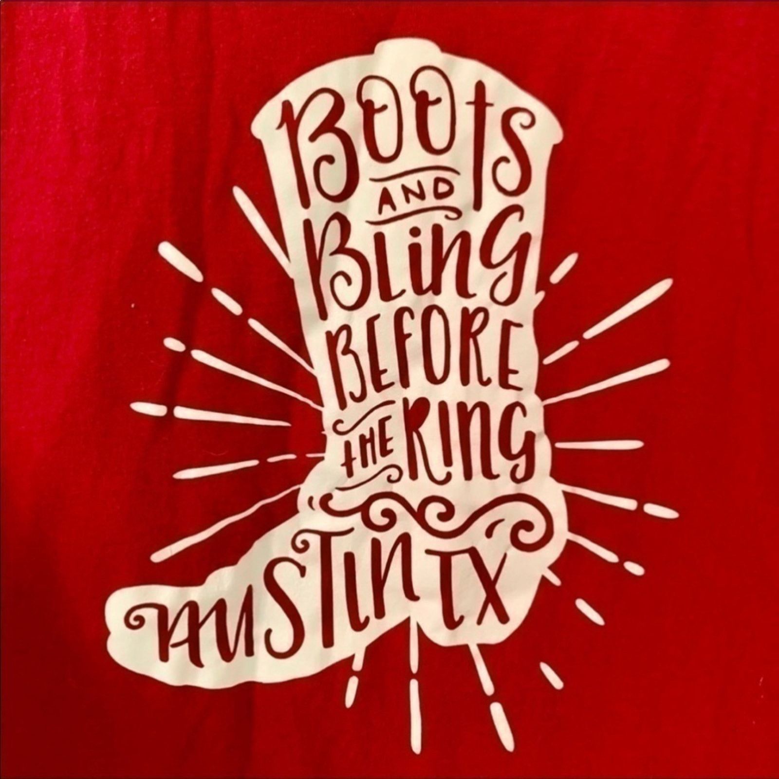 Next Level Apparel Boots & Bling Before The Ring Red White Tank Size Small Size S / US 4 / IT 40 - 4 Thumbnail