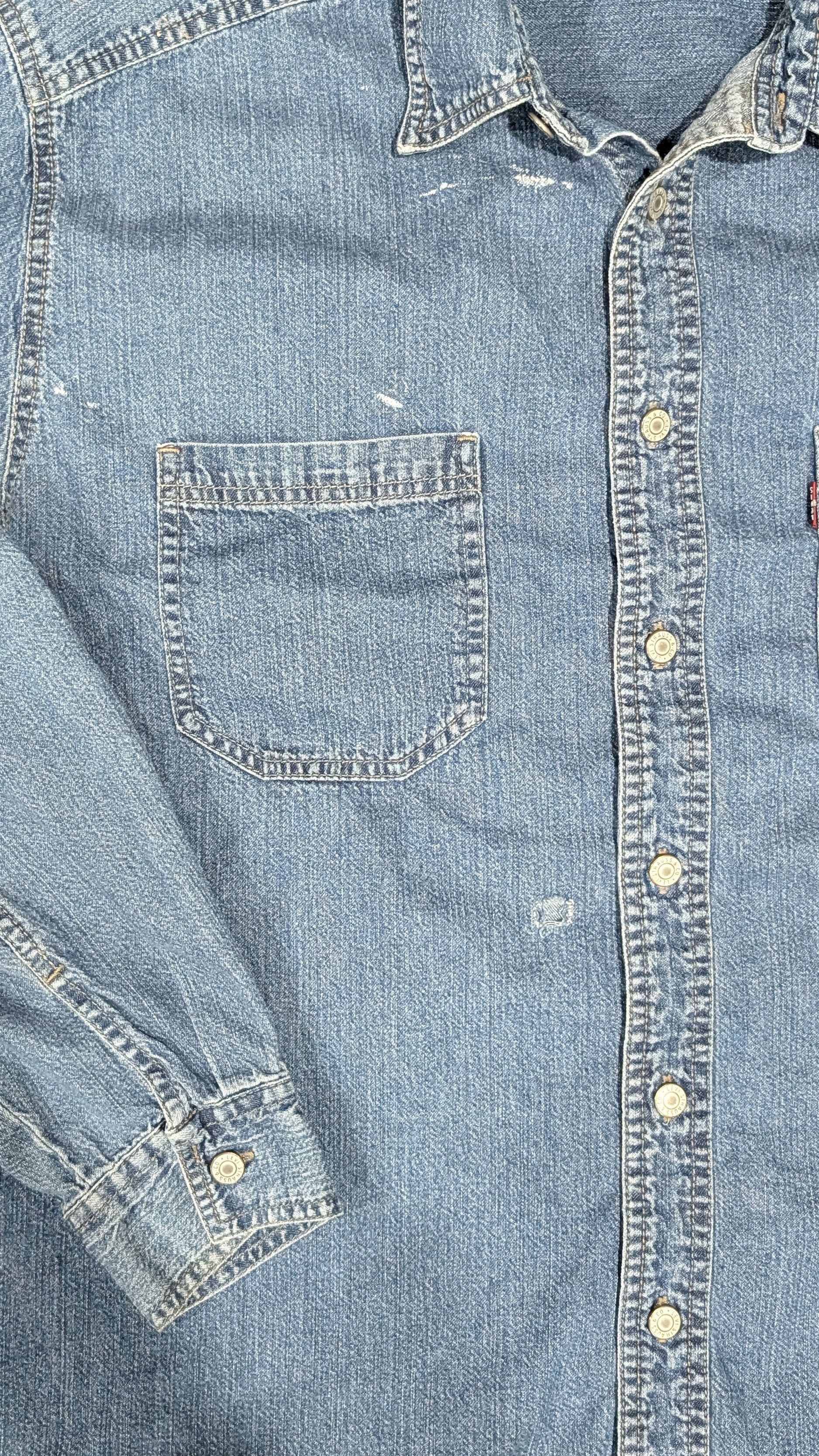 Levi's Levi's Red Tab painted denim longsleeve shirt - SIZE L Size US L / EU 52-54 / 3 - 2 Thumbnail