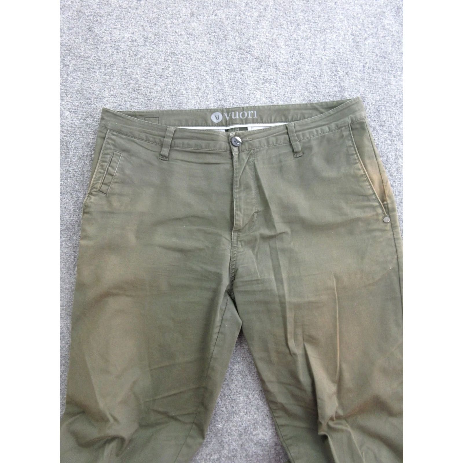 Vuori Vuori Mens Pants 34x29 Chino Straight Leg Green Stretch Casual Travel The Rise. The Shine. V433 Size US 34 / EU 50 - 5 Thumbnail
