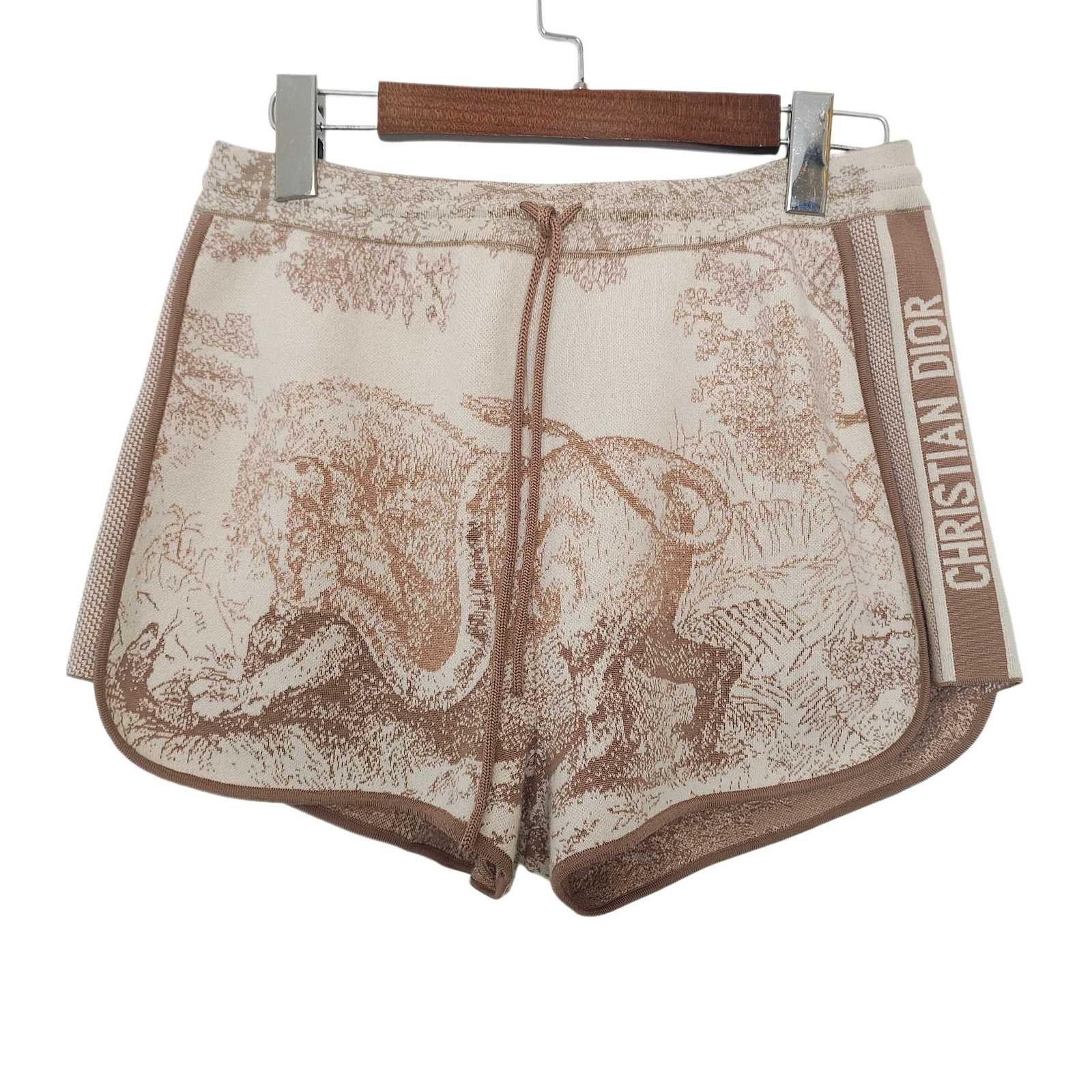 Dior Dior Toile de Jouy Knit Shorts Size 34 Size 25" / US 0 / IT 36 - 1 Thumbnail