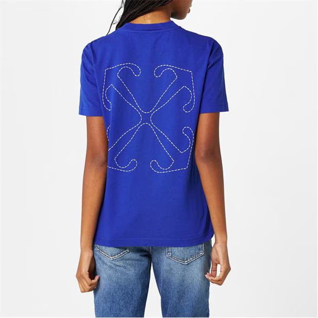 Off-White o1g2r1mq1224 T Shirt in Blue Size M / US 6-8 / IT 42-44 - 5 Thumbnail