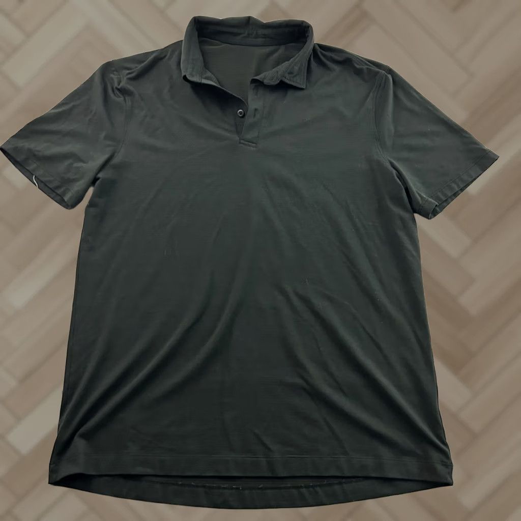 Lululemon Lululemon Short Sleeve Golf Polo Shirt Men's Large Gray Size US L / EU 52-54 / 3 - 1 Thumbnail