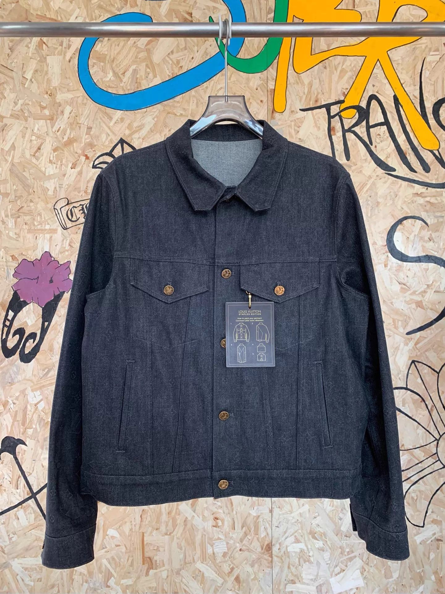 Louis Vuitton Louis Vuitton Gray Monogram Eclipse Denim Jacket Size US L / EU 52-54 / 3 - 1 Thumbnail