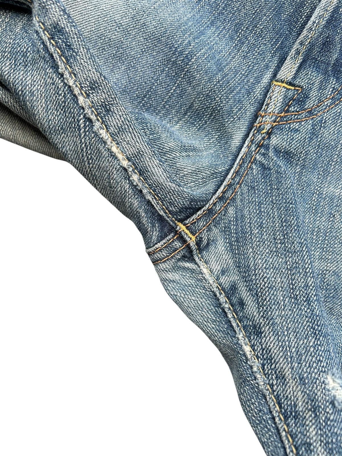 Kapital Thrashed Vintage Edwin 505BXX Selvedge Dirty Denim Jeans Size US 34 / EU 50 - 16 Thumbnail