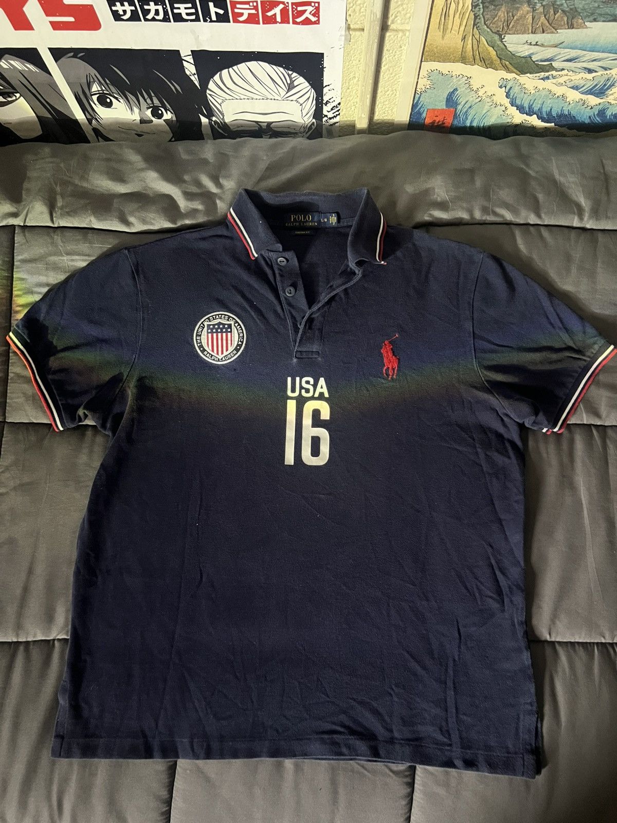 Polo Ralph Lauren Polo Usa Navy button up Size US L / EU 52-54 / 3 - 1 Thumbnail