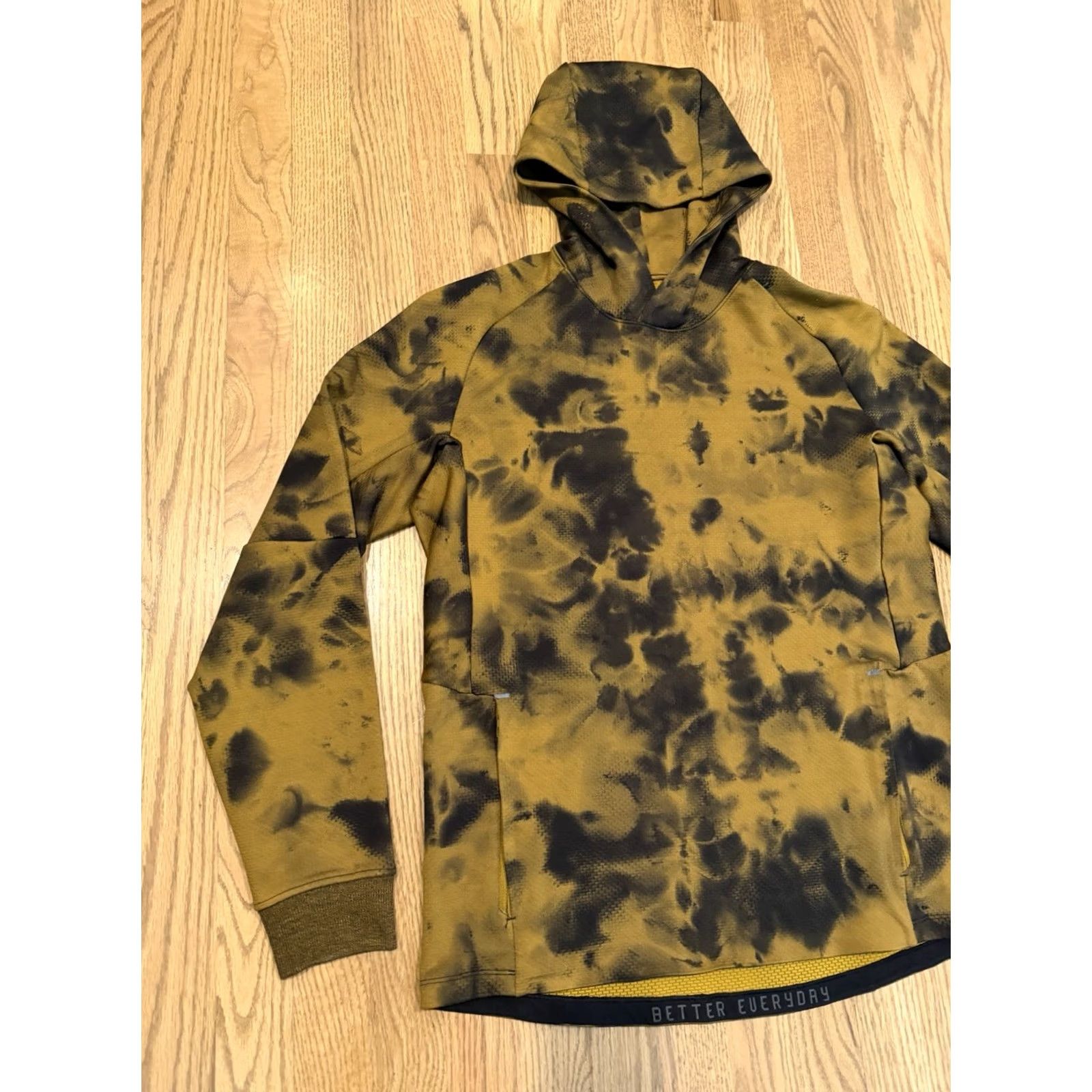 Lululemon Lululemon Textured Tech Pullover Hoodie Men’s M Yellow Zip Pockets Athletic Size US M / EU 48-50 / 2 - 5 Thumbnail
