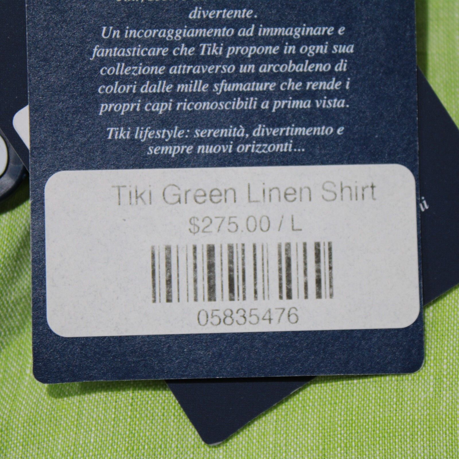 Other Tiki New with tags Shirt Size L US In Green Size US L / EU 52-54 / 3 - 5 Thumbnail