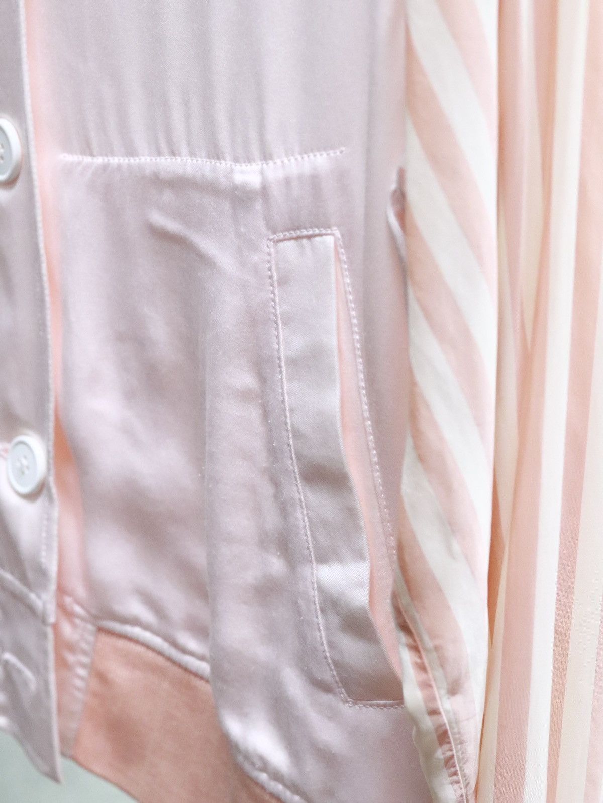 Designer × MM6 × Maison Margiela MM6 Silk Jacket Size L / US 10 / IT 46 - 2 Thumbnail
