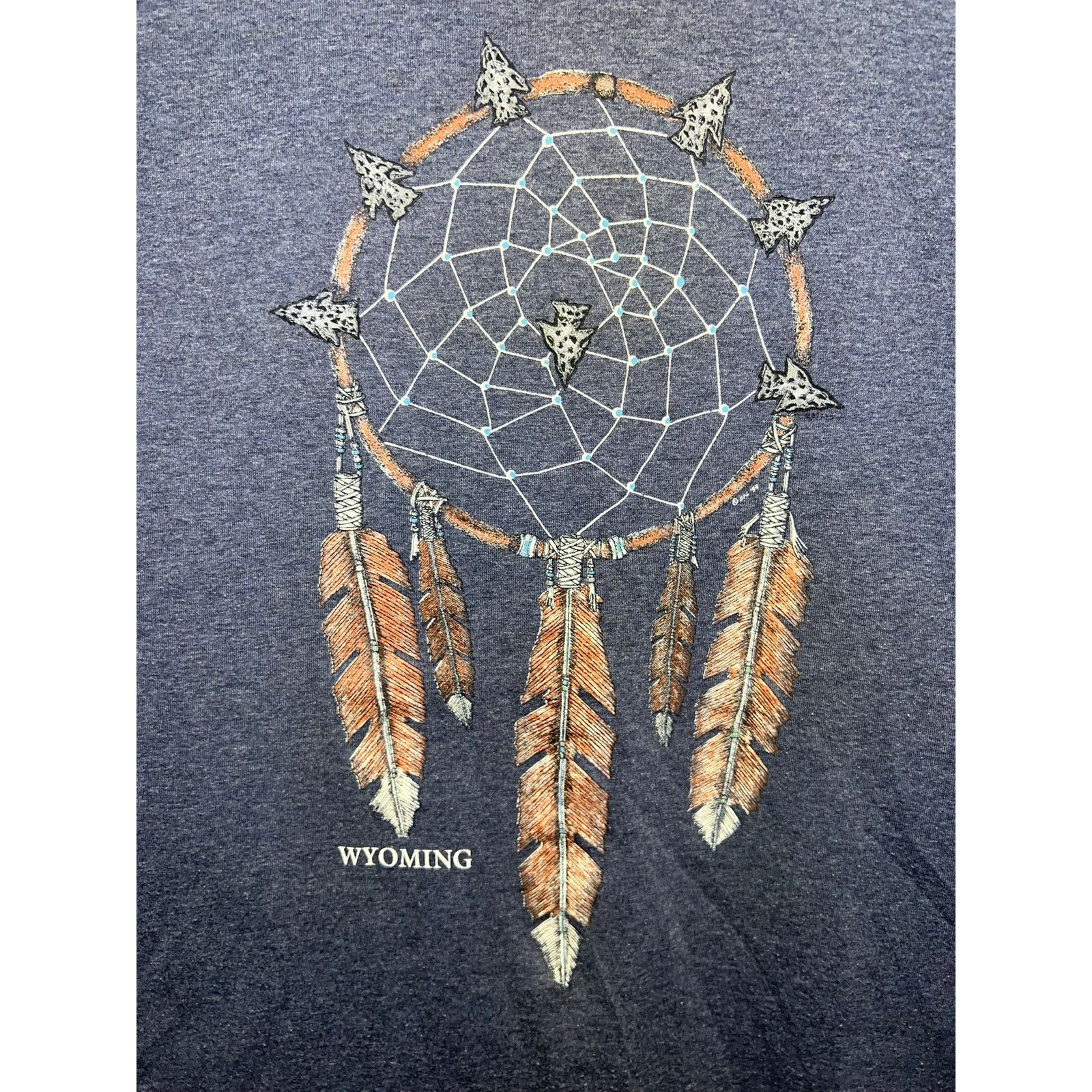 Jerzees Vintage Wyoming Shirt Dreamcatcher Native American Indian X Size US XL / EU 56 / 4 - 2 Thumbnail