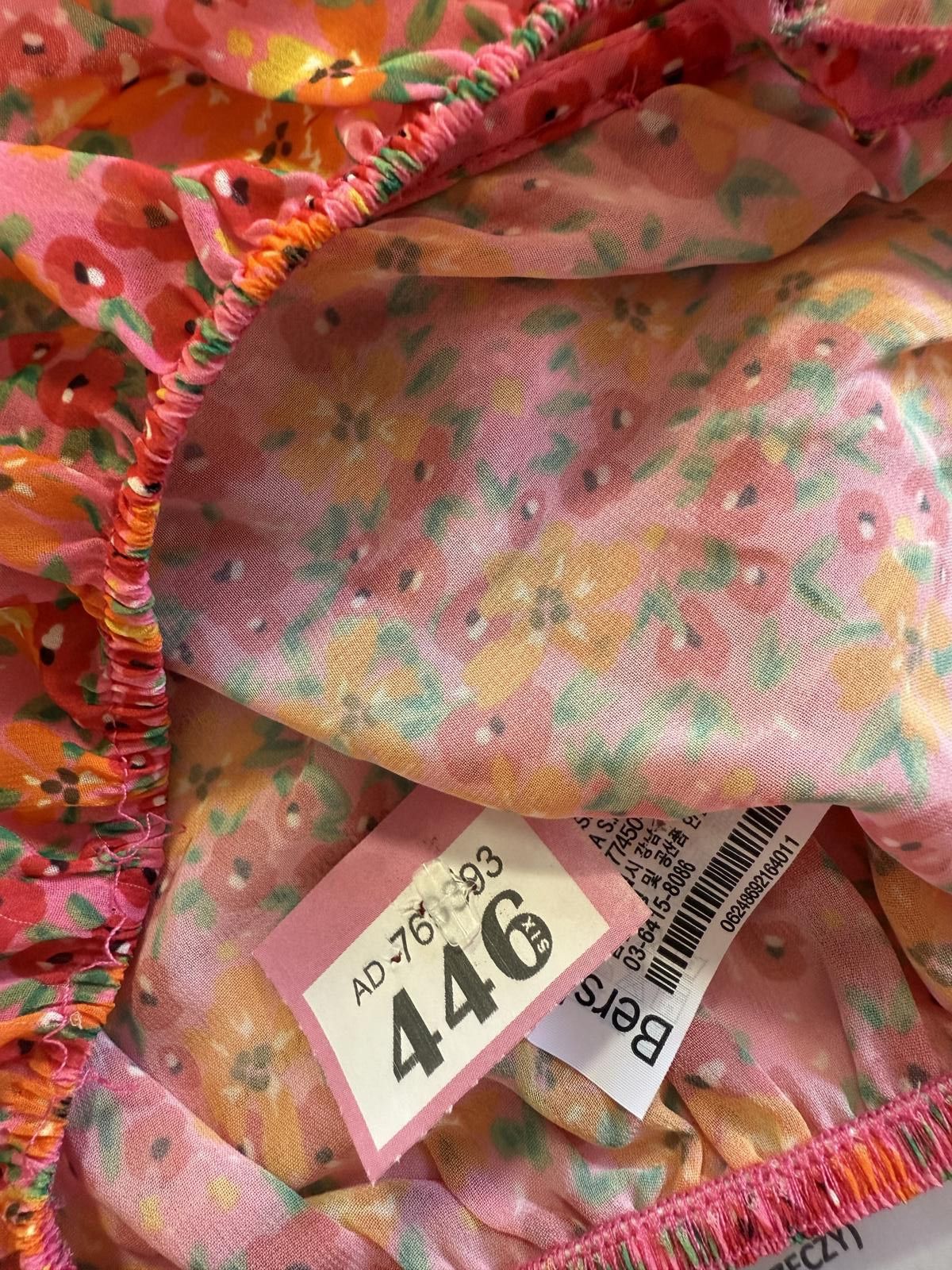Bershka Bershka Floral Ruffle Crop Top Size XS / US 0-2 / IT 36-38 - 4 Thumbnail
