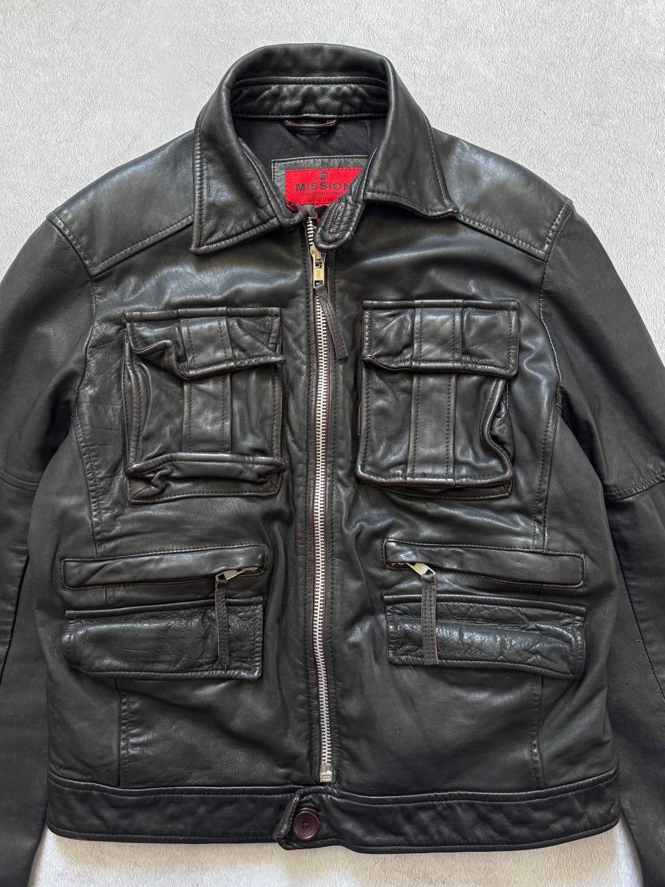 Vintage Mission Cropped Leather Bomber Dolce Gabbana vibe Size US M / EU 48-50 / 2 - 5 Thumbnail