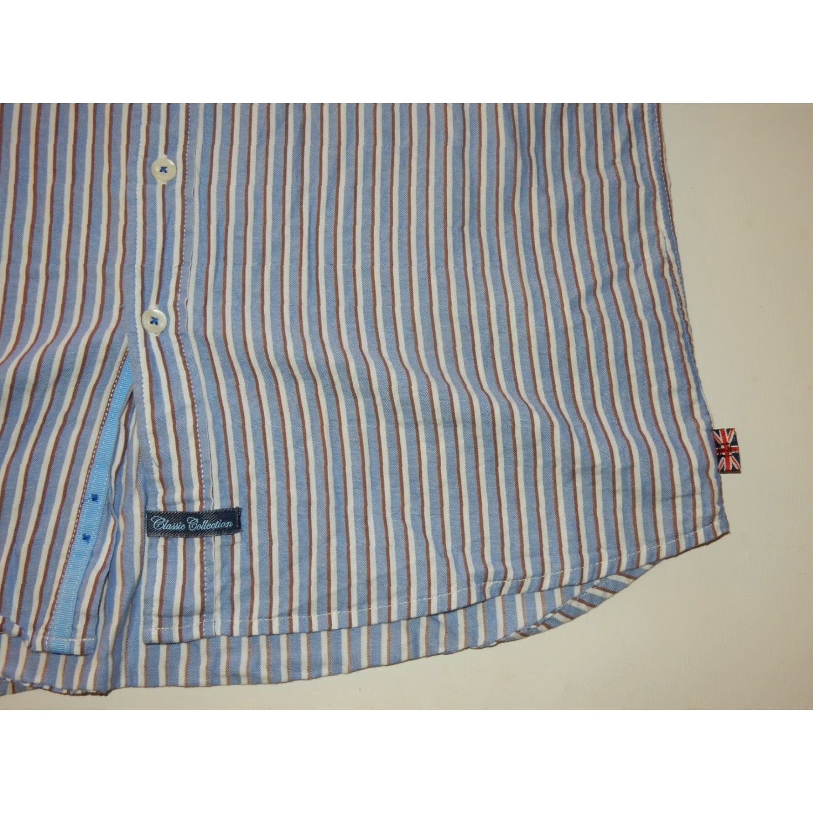 English Laundry VINTAGE English Laundry Men's Shirt Long Sleeve Button-Up Size M Cotton Blue 16 Men Size US M / EU 48-50 / 2 - 2 Thumbnail