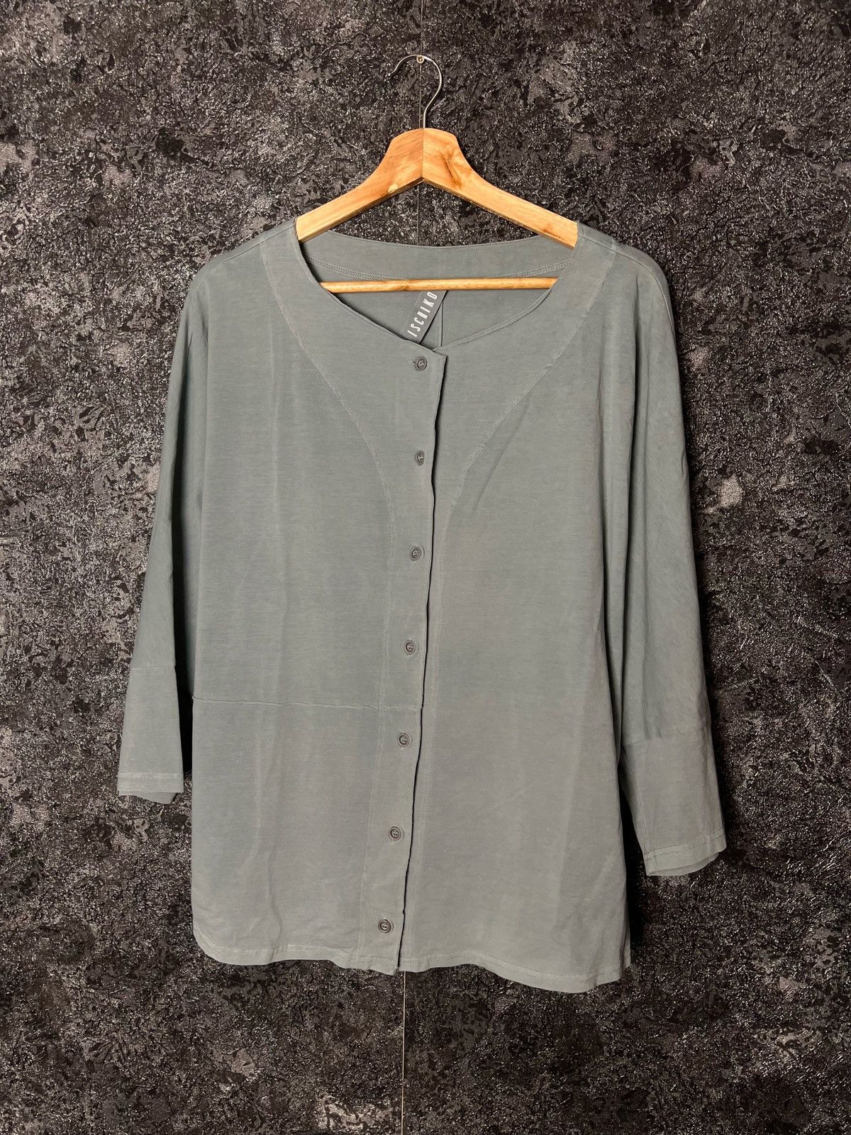 Designer ISCHIKO By Oska Avant Garde Cardigan Gray 3/4 Sleeves Size 3 Size M / US 6-8 / IT 42-44 - 1 Thumbnail