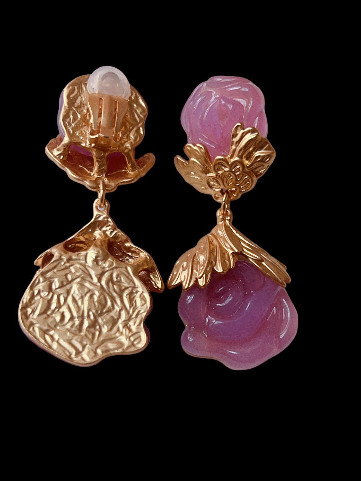 Other Clip-on France 🇫🇷 Colored glaze engaged earrings Size ONE SIZE - 5 Thumbnail