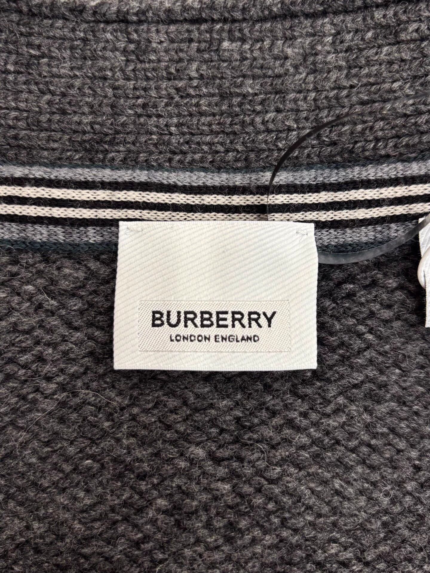 Burberry Burberry gray black check TB logo cardigan men's M Size US M / EU 48-50 / 2 - 6 Thumbnail