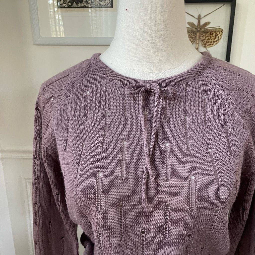 Vintage Vintage 70s Foxmoor Mauve Purple Sweater XS Size XS / US 0-2 / IT 36-38 - 2 Thumbnail