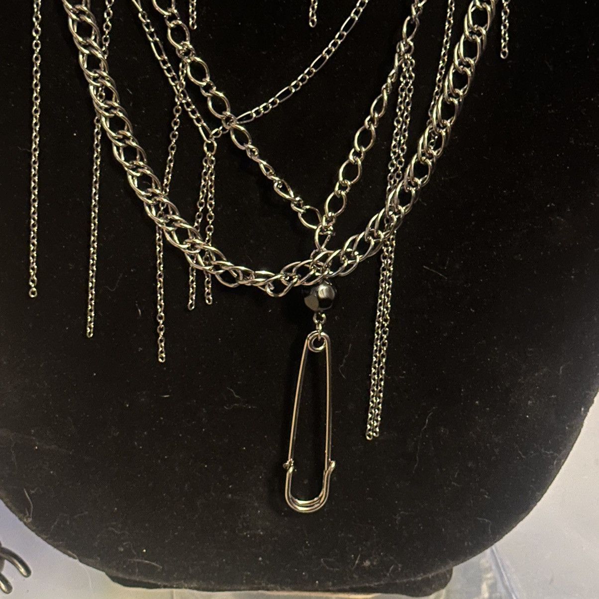 Other Silver tone multi strand layered fringe necklace Size ONE SIZE - 3 Thumbnail