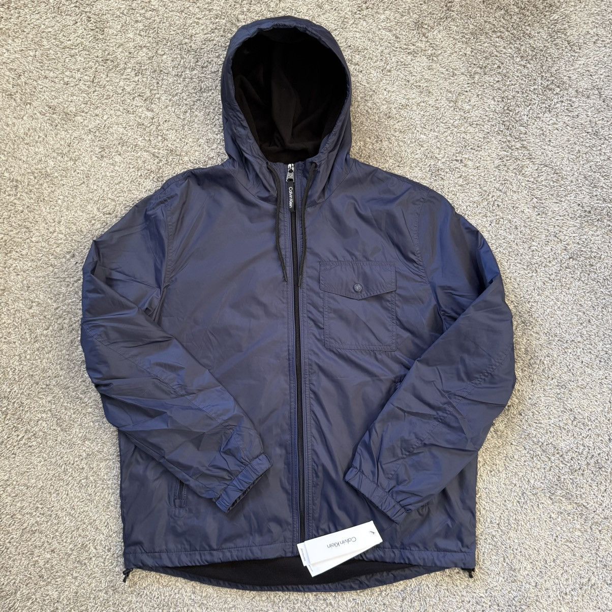 Calvin Klein 🔴Calvin Klein Jacket Size Large Navy Blue Hood Size US L / EU 52-54 / 3 - 1 Thumbnail