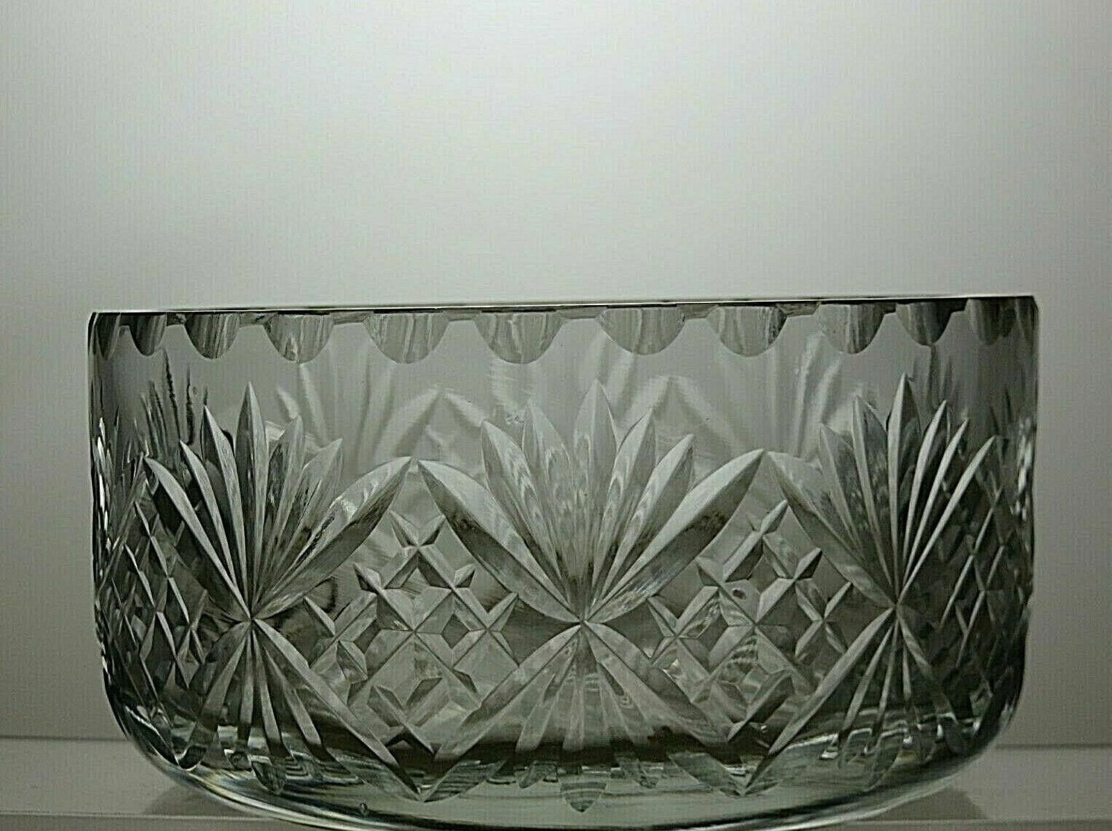 The Unbranded Brand Cut Glass Lead Crystal Salad Serving Bowl 3" Size ONE SIZE - 2 Thumbnail