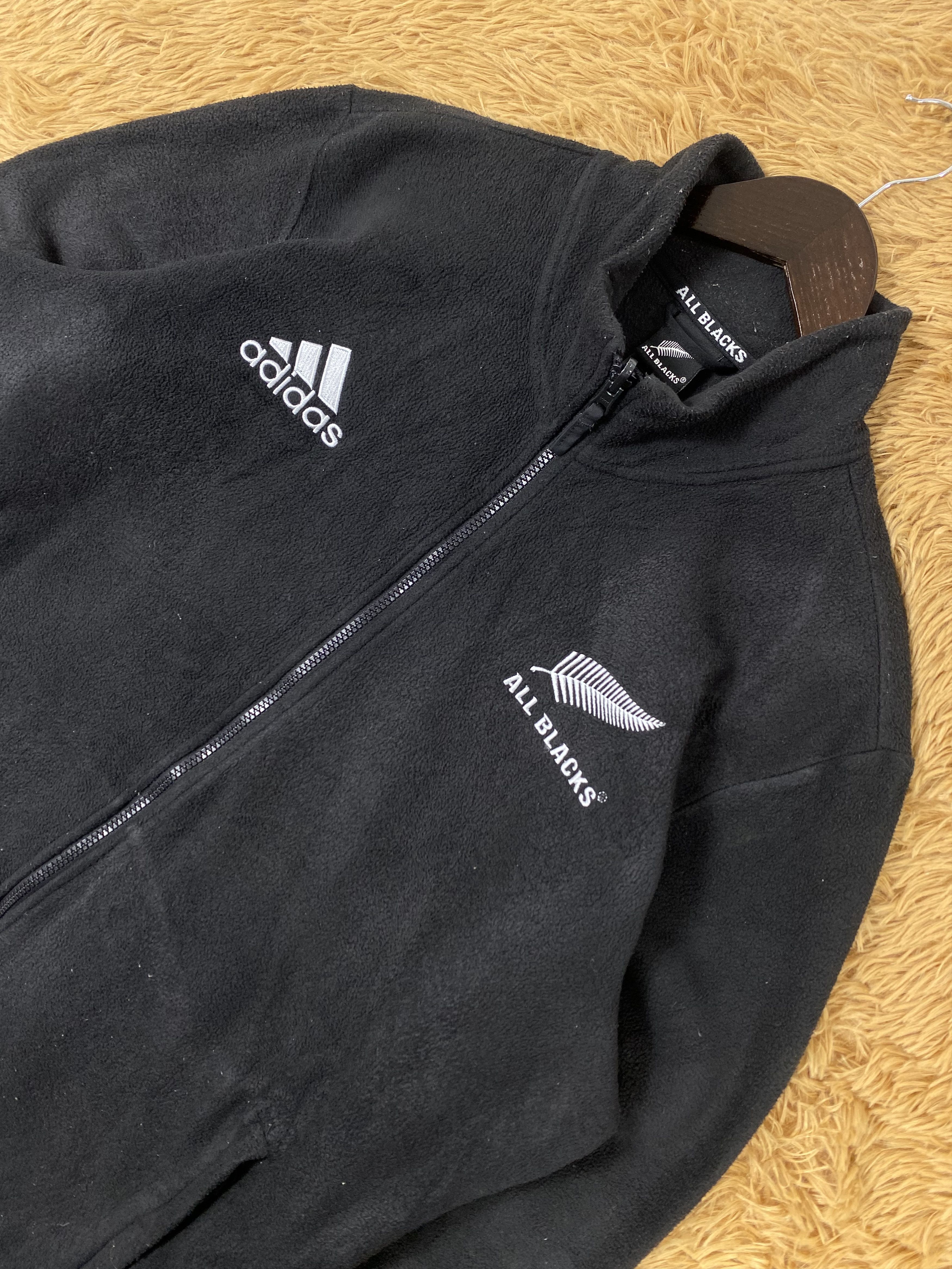 Adidas × All Blacks × Vintage Vintage Adidas All Black Sweaters Size US L / EU 52-54 / 3 - 2 Thumbnail