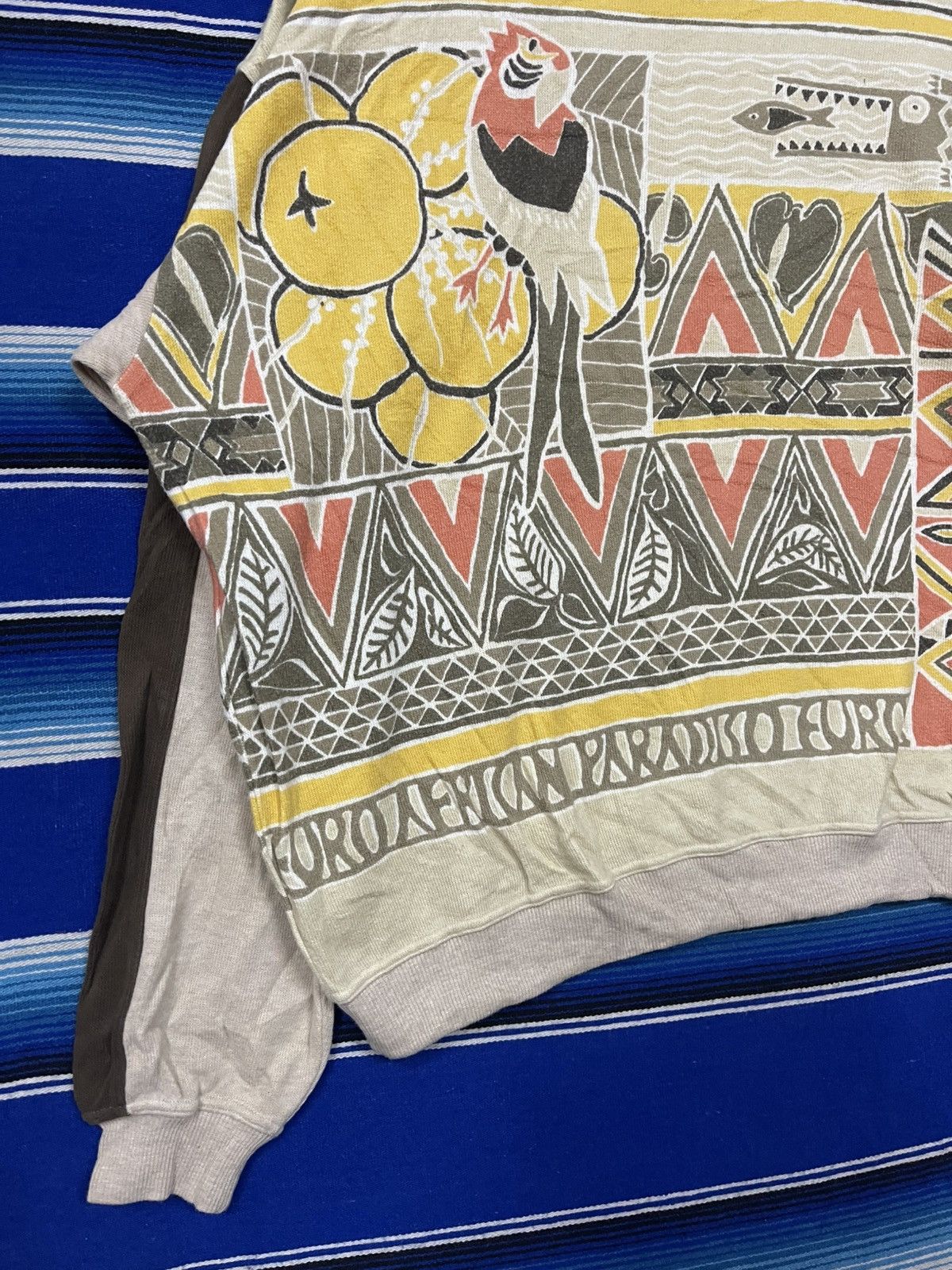 Japanese Brand × Vintage RARE 🔥 Vintage 90s PARADISO Fullprint Sweatshirt Size US XXL / EU 58 / 5 - 5 Thumbnail